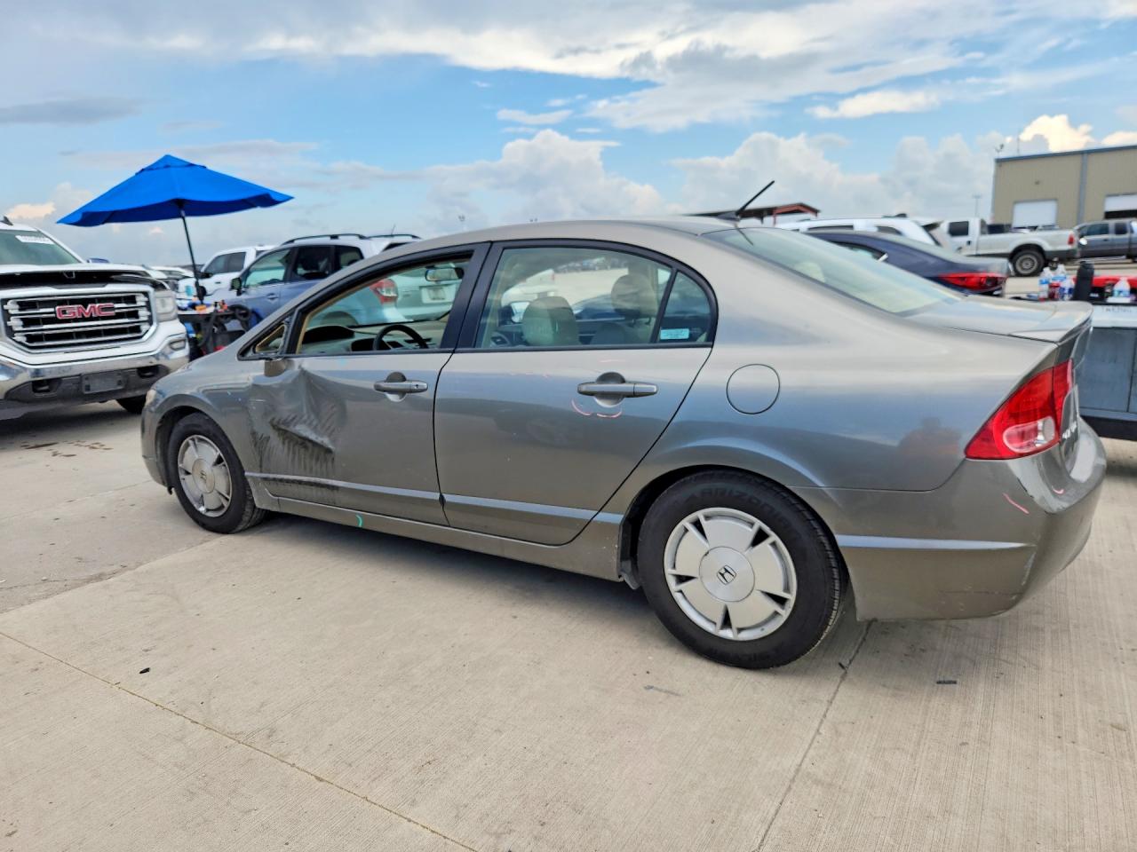 2008 Honda Civic Hybrid Gray vin: JHMFA36248S019540