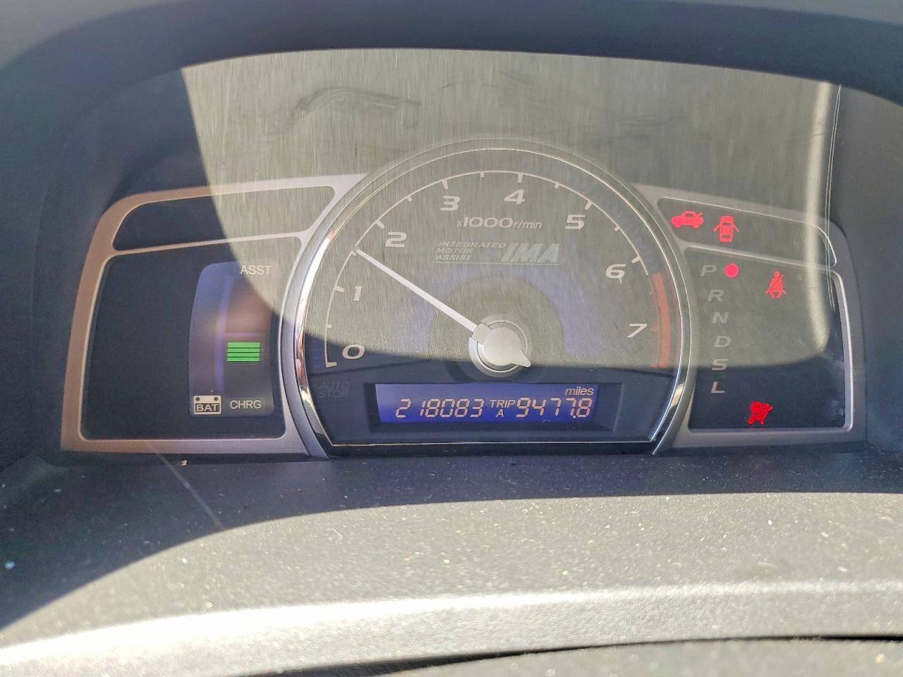 2008 Honda Civic Hybrid Blue vin: JHMFA36248S030358