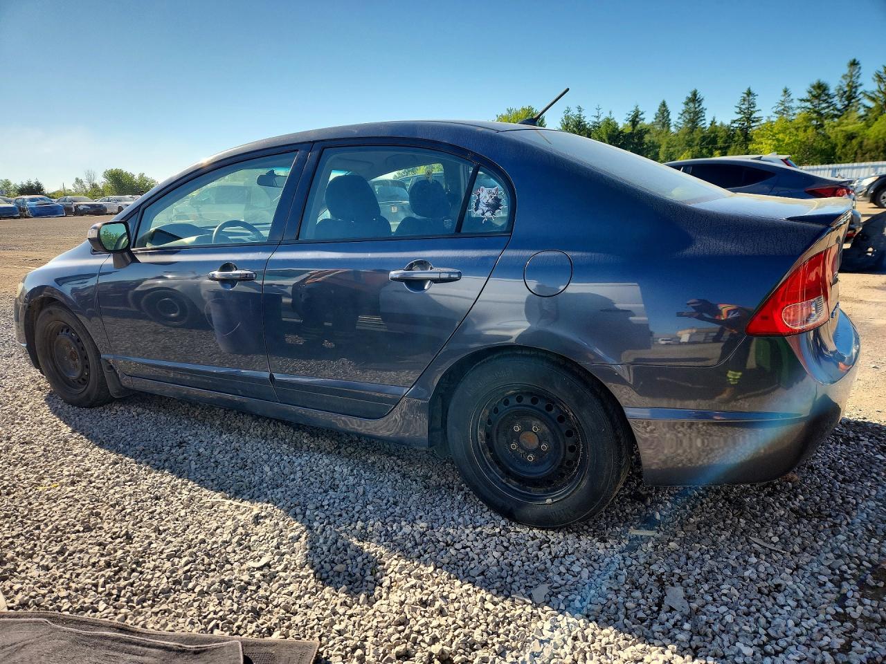 2008 Honda Civic Hybrid Gray vin: JHMFA36248S800347