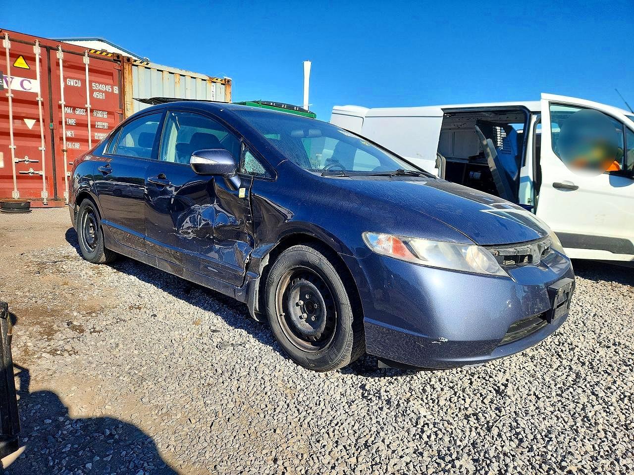 2008 Honda Civic Hybrid Gray vin: JHMFA36248S800347