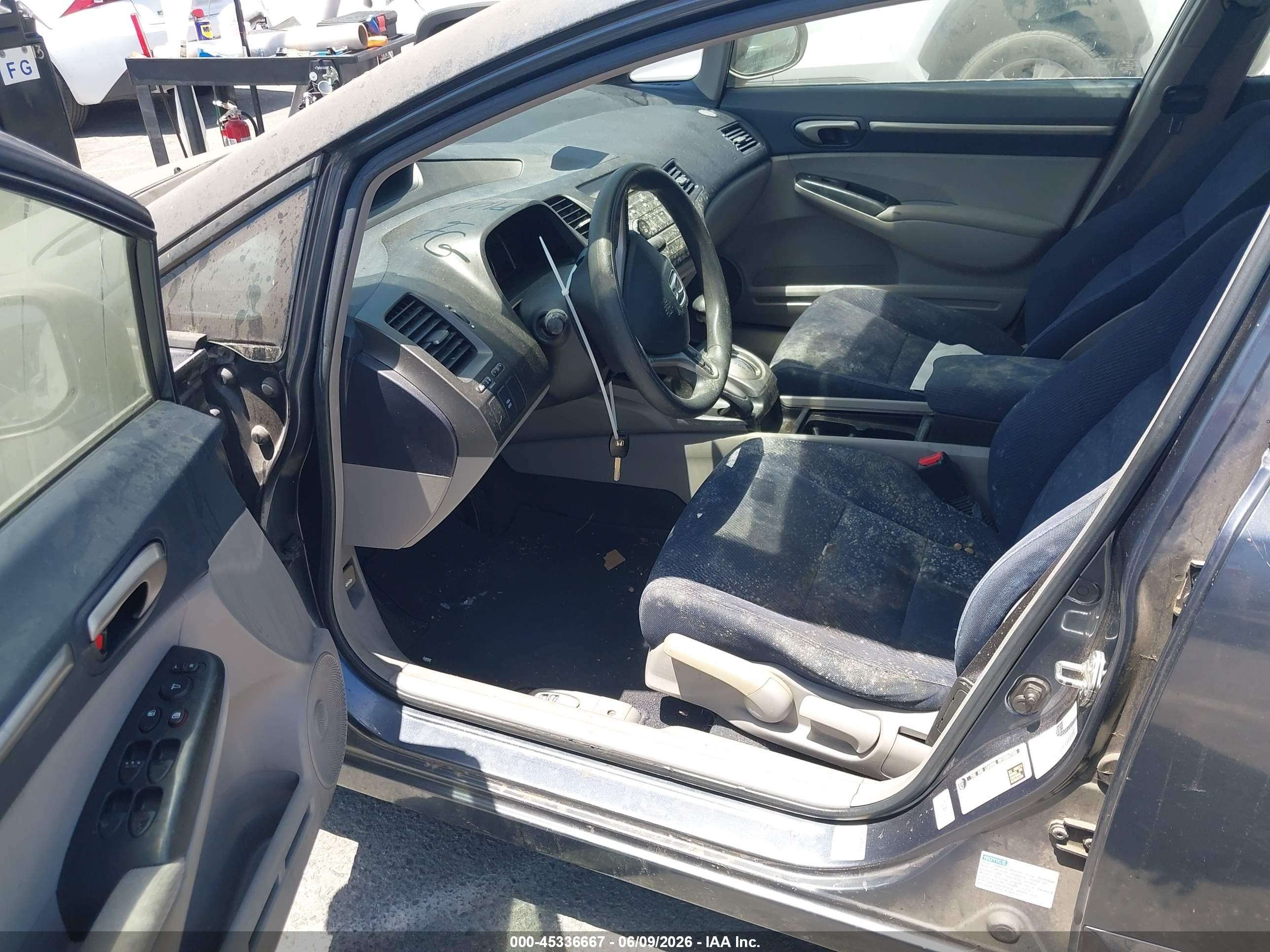 2009 Honda Civic Hybrid Gray vin: JHMFA36249S000469