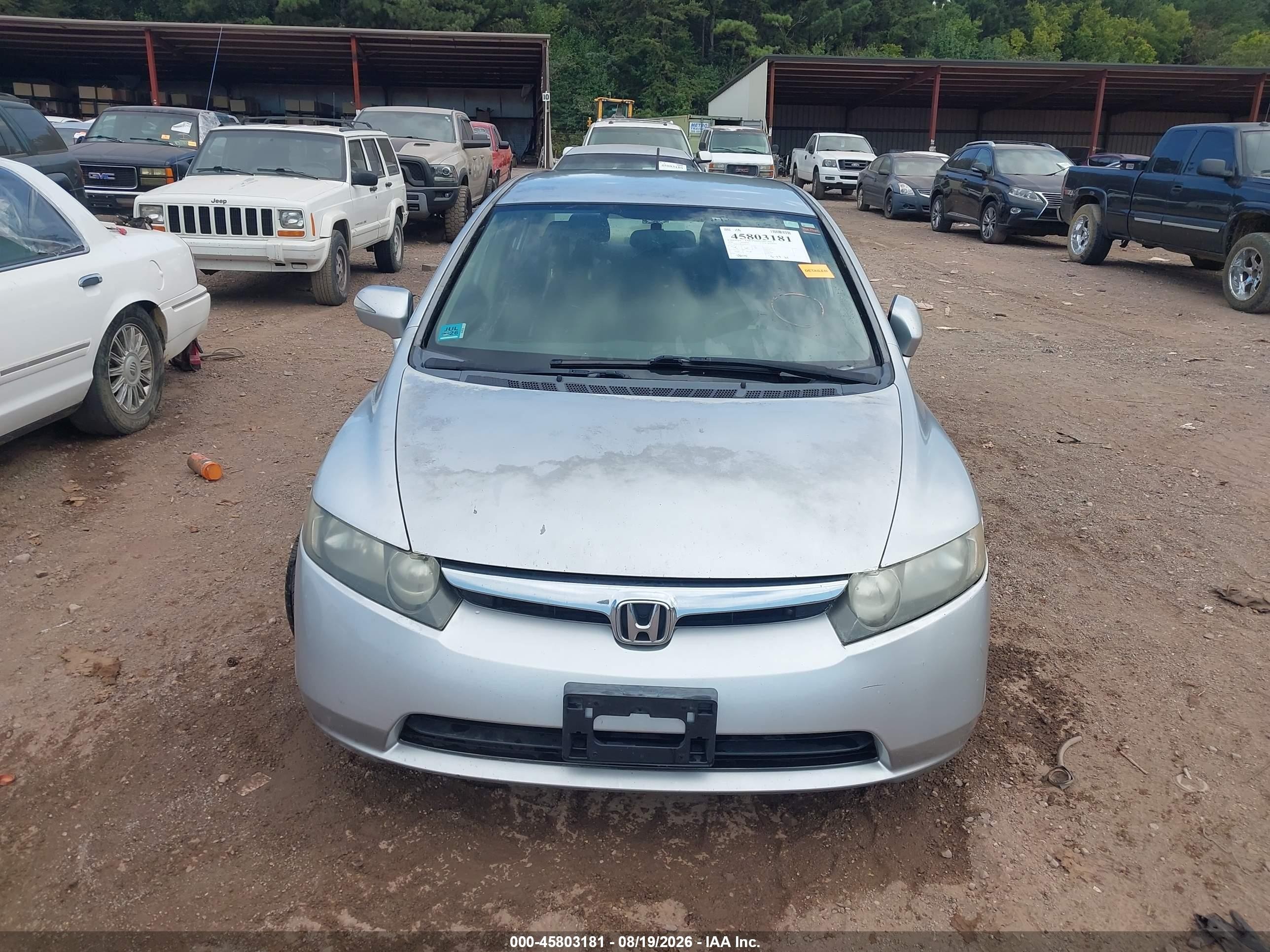 2006 Honda Civic Hybrid   Silver vin: JHMFA36256S025974
