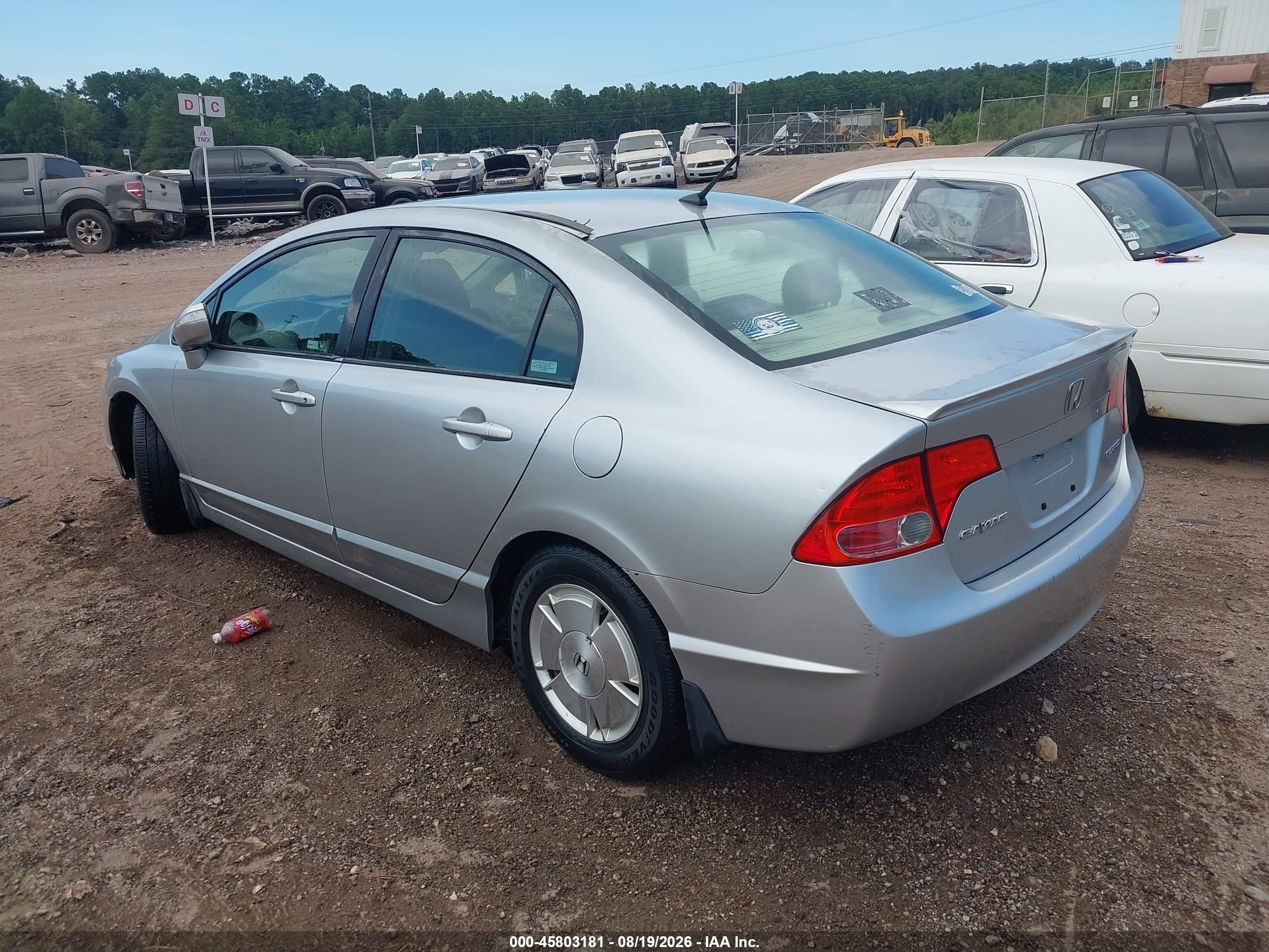 2006 Honda Civic Hybrid   Silver vin: JHMFA36256S025974