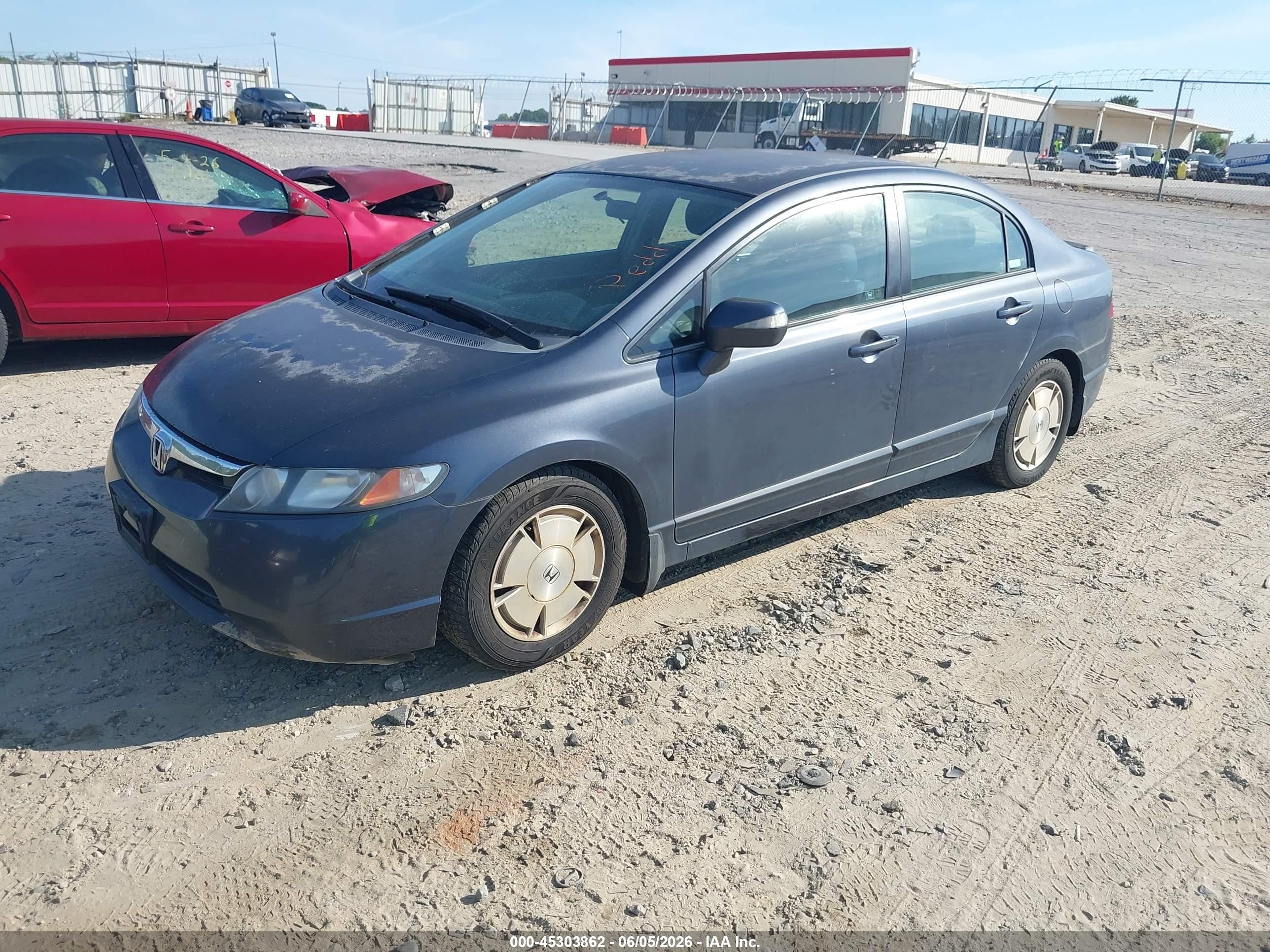 2006 Honda Civic Hybrid   Blue vin: JHMFA36256S027966