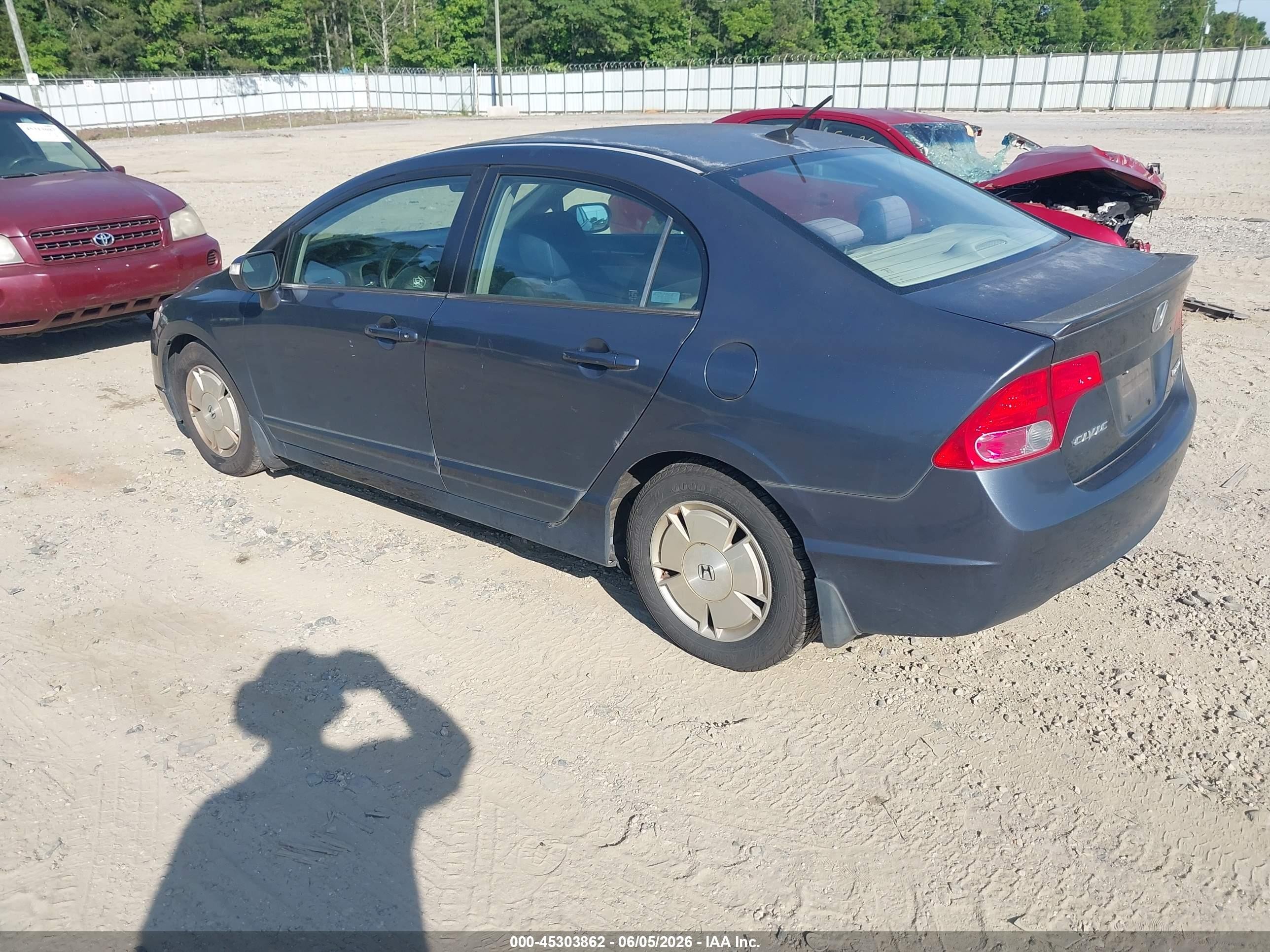 2006 Honda Civic Hybrid   Blue vin: JHMFA36256S027966