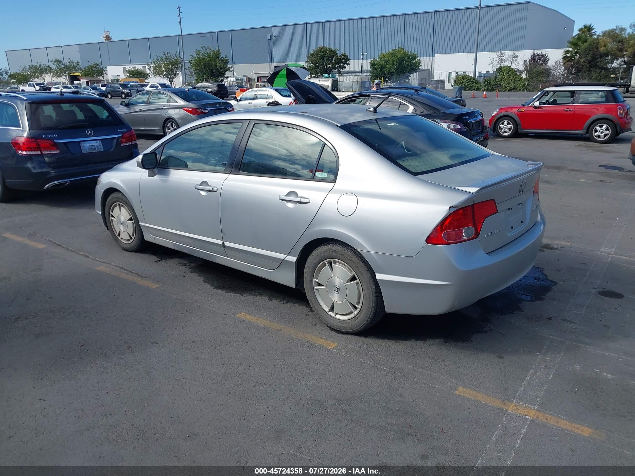 2006 Honda Civic Hybrid   Silver vin: JHMFA36256S029541