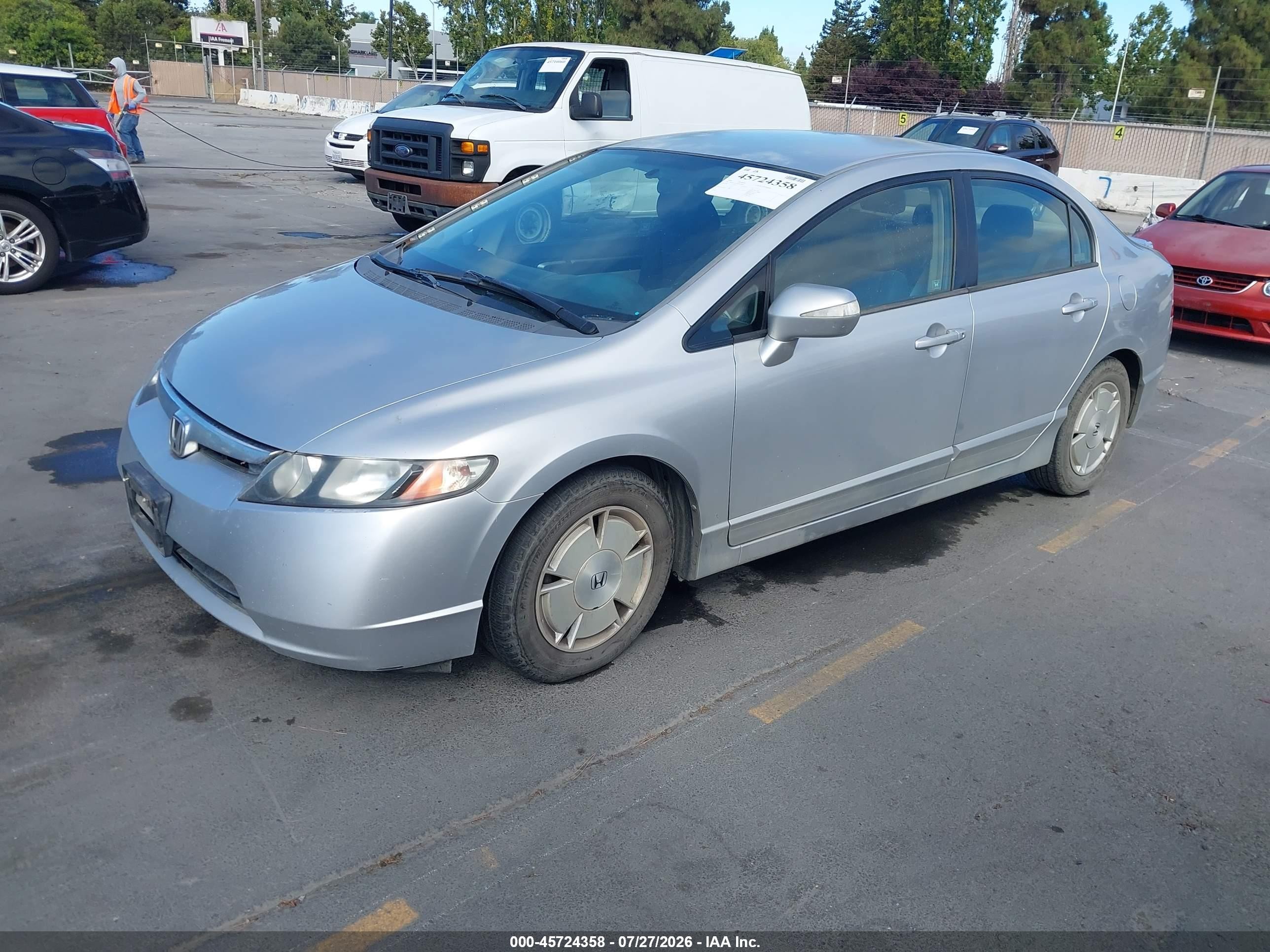 2006 Honda Civic Hybrid   Silver vin: JHMFA36256S029541
