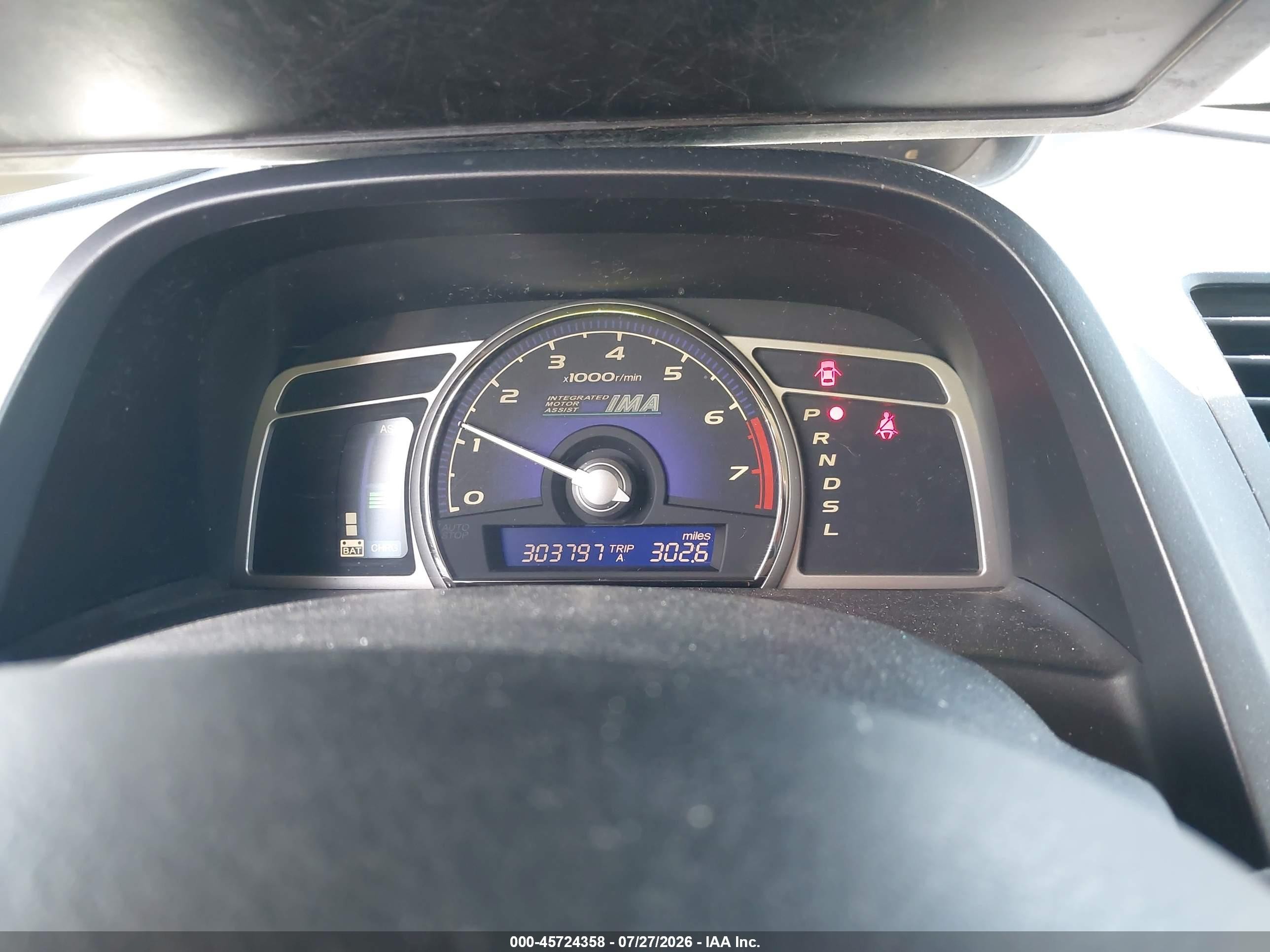 2006 Honda Civic Hybrid   Silver vin: JHMFA36256S029541