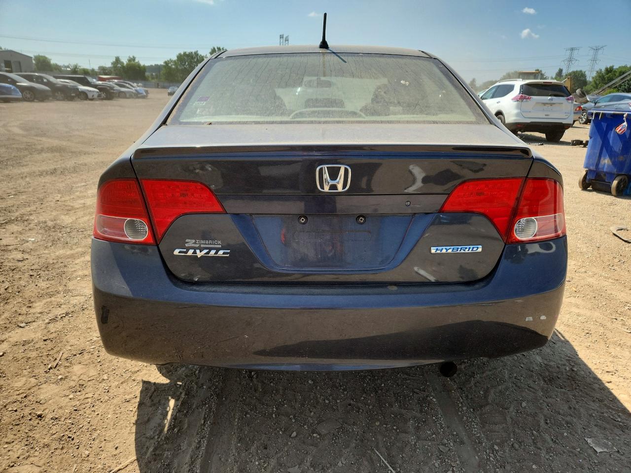 2007 Honda Civic Hybrid Gray vin: JHMFA36257S013065