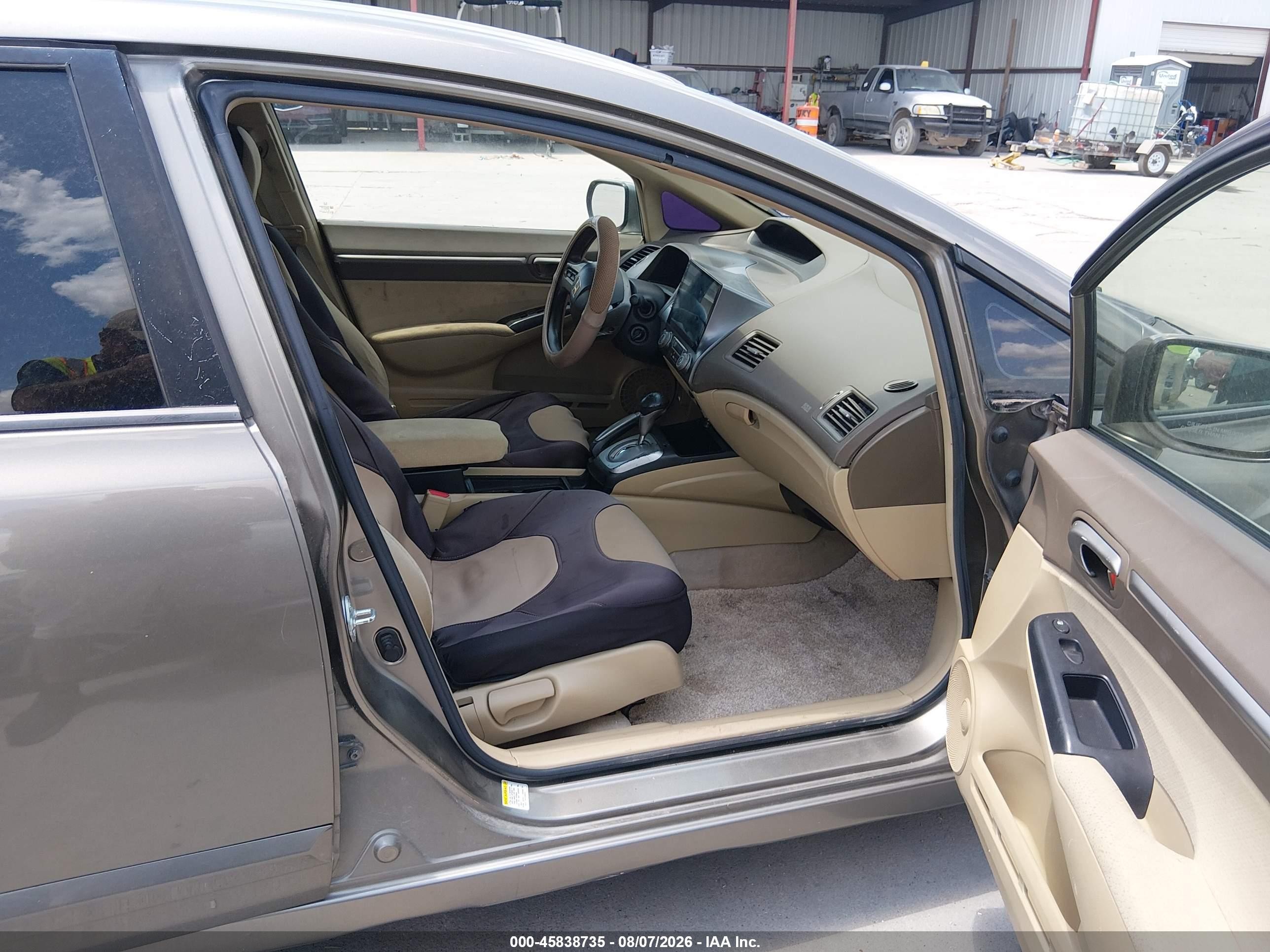 2007 Honda Civic Hybrid   Brown vin: JHMFA36257S015057