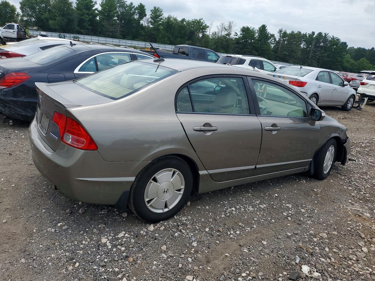 2007 Honda Civic Hybrid Gray vin: JHMFA36257S018766