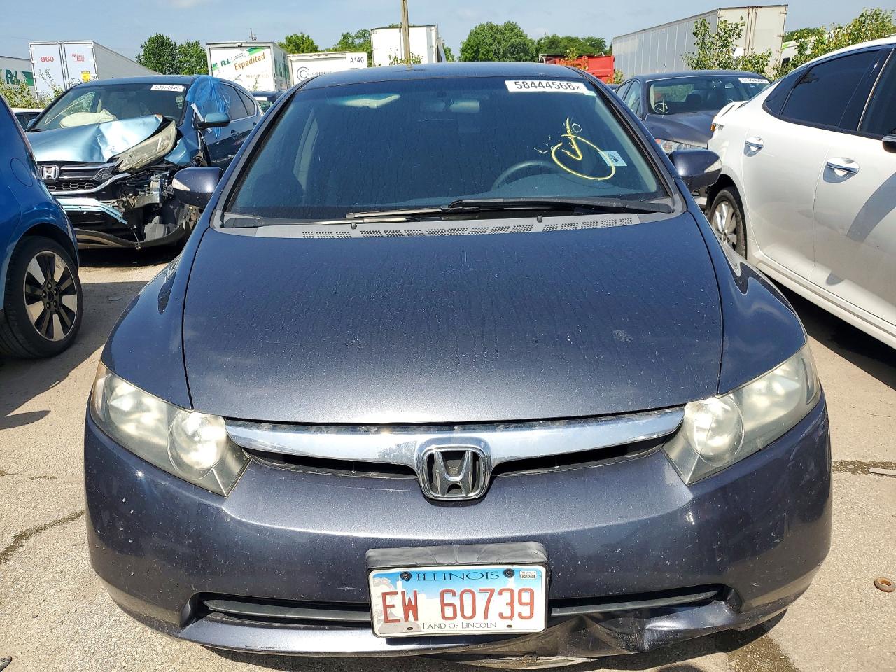 2007 Honda Civic Hybrid Blue vin: JHMFA36257S020095