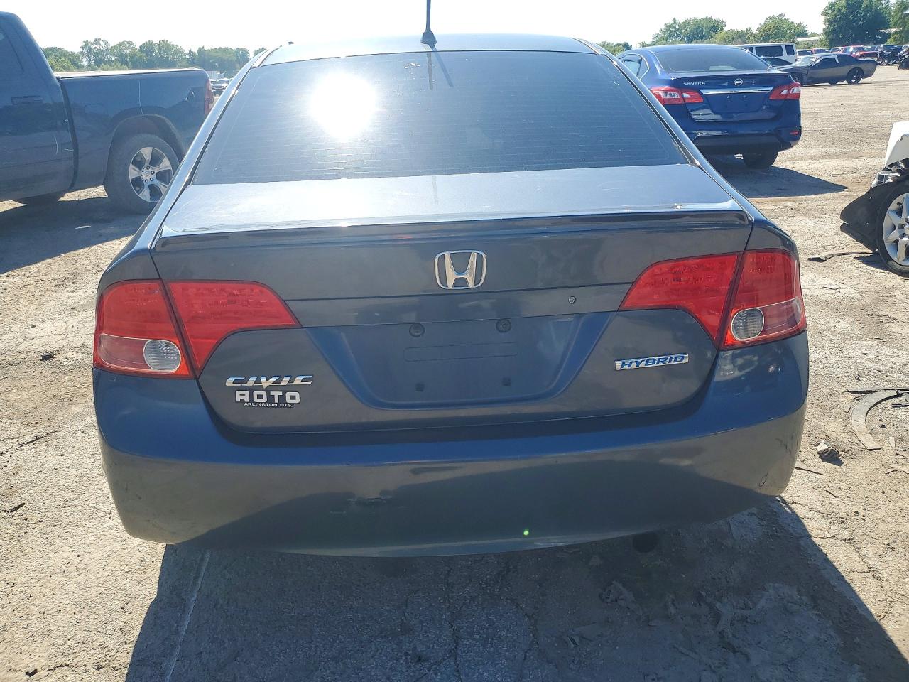 2007 Honda Civic Hybrid Blue vin: JHMFA36257S020095