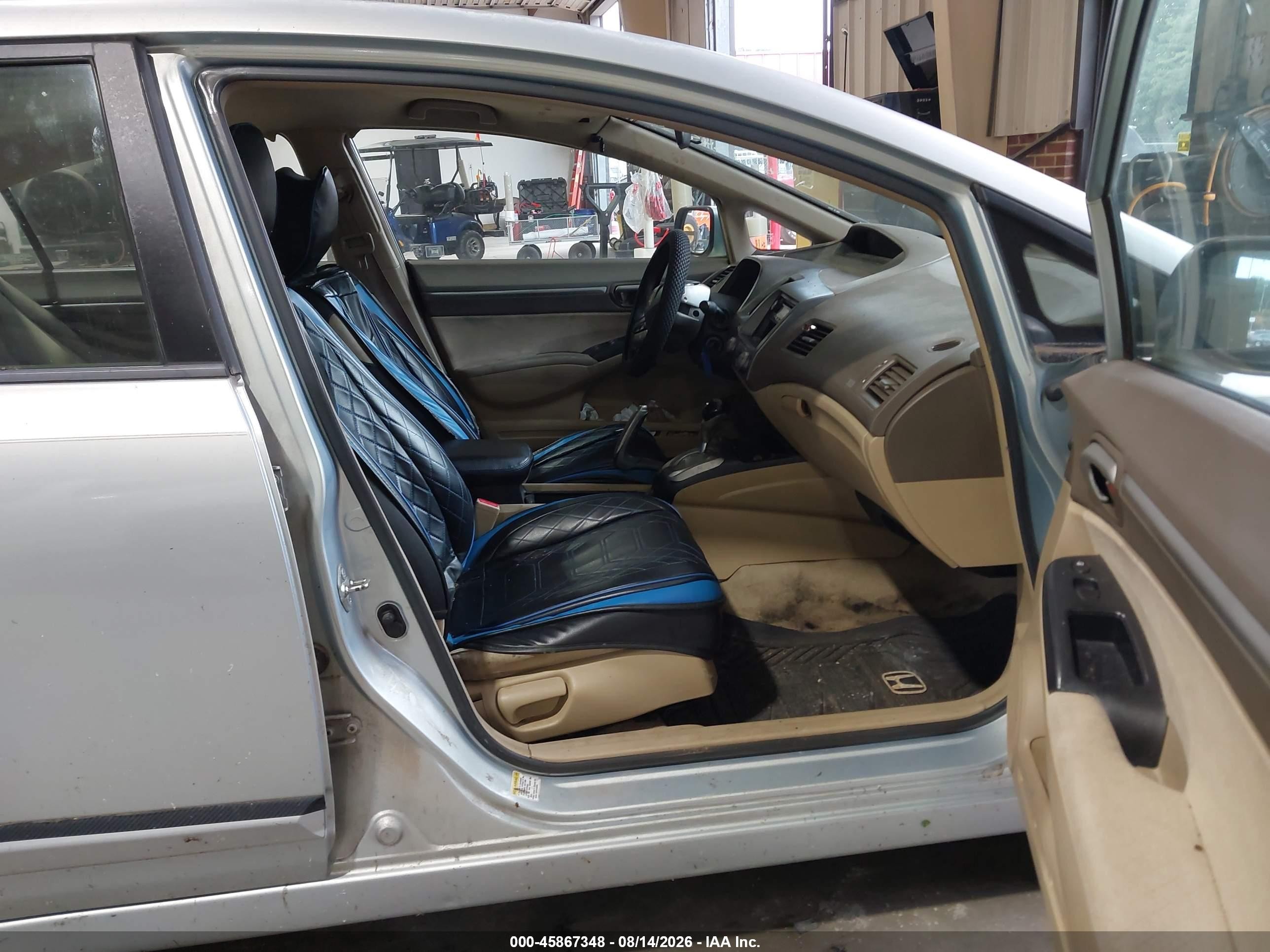 2008 Honda Civic Hybrid   Light Blue vin: JHMFA36258S000799