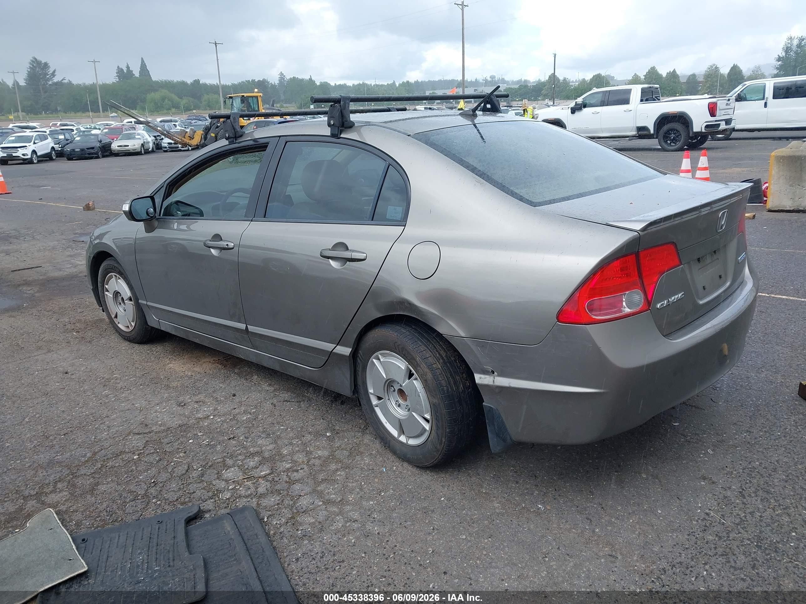2008 Honda Civic Hybrid   Gray vin: JHMFA36258S003587