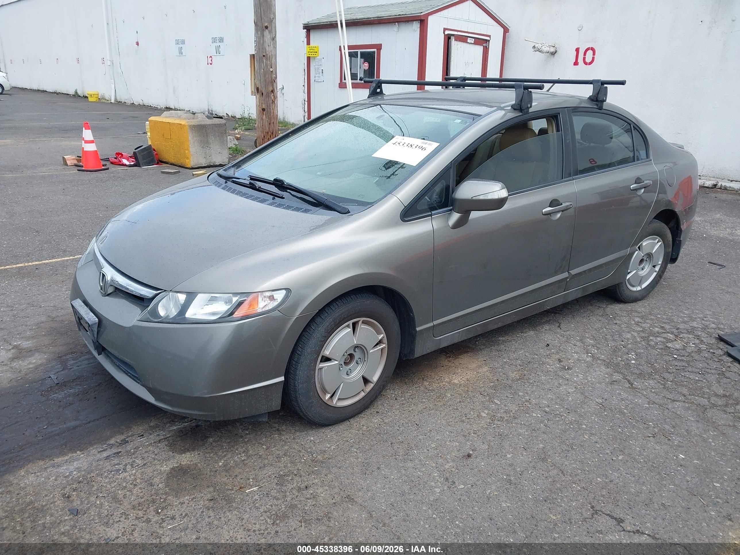 2008 Honda Civic Hybrid   Gray vin: JHMFA36258S003587