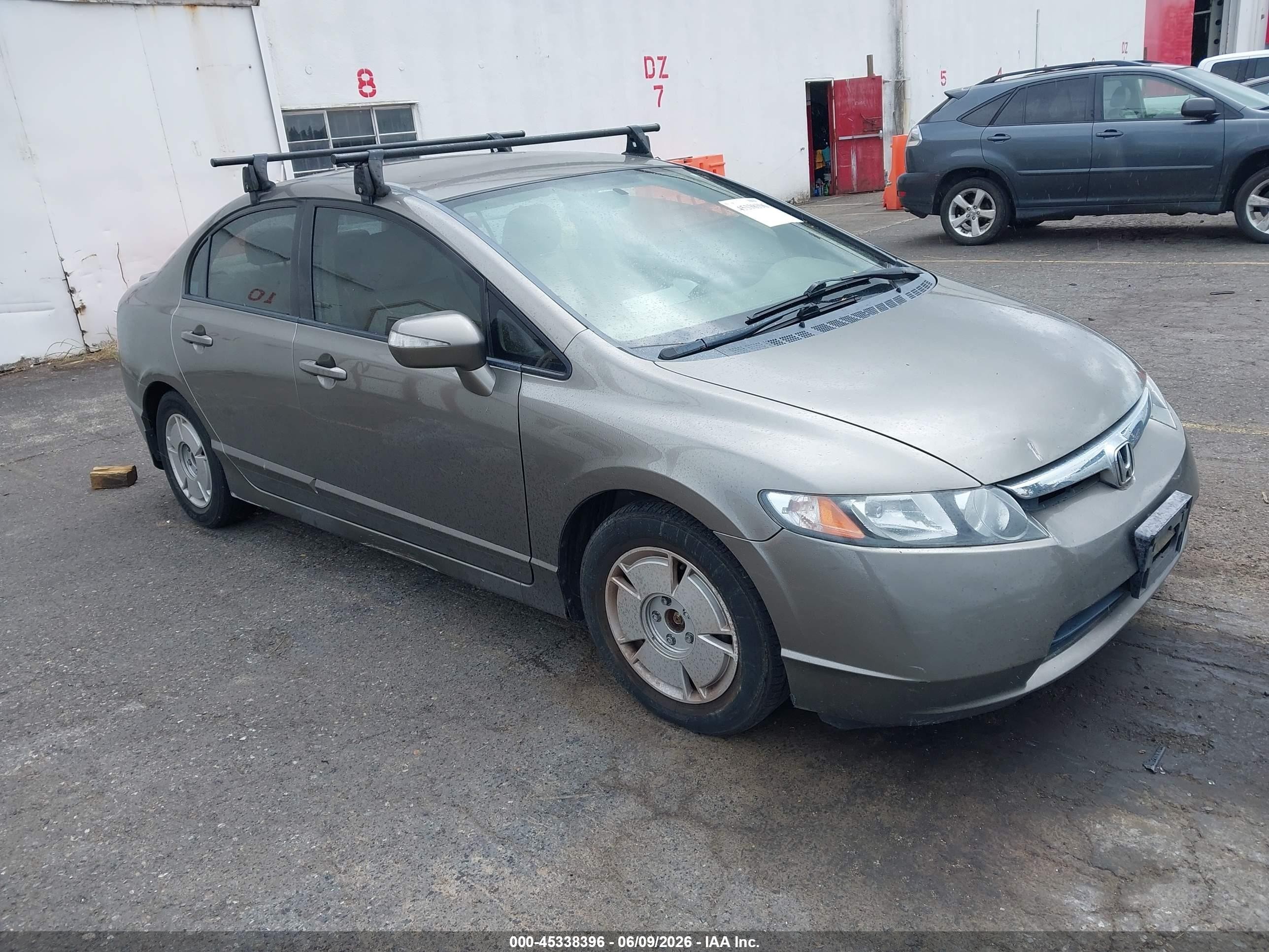 2008 Honda Civic Hybrid   Gray vin: JHMFA36258S003587
