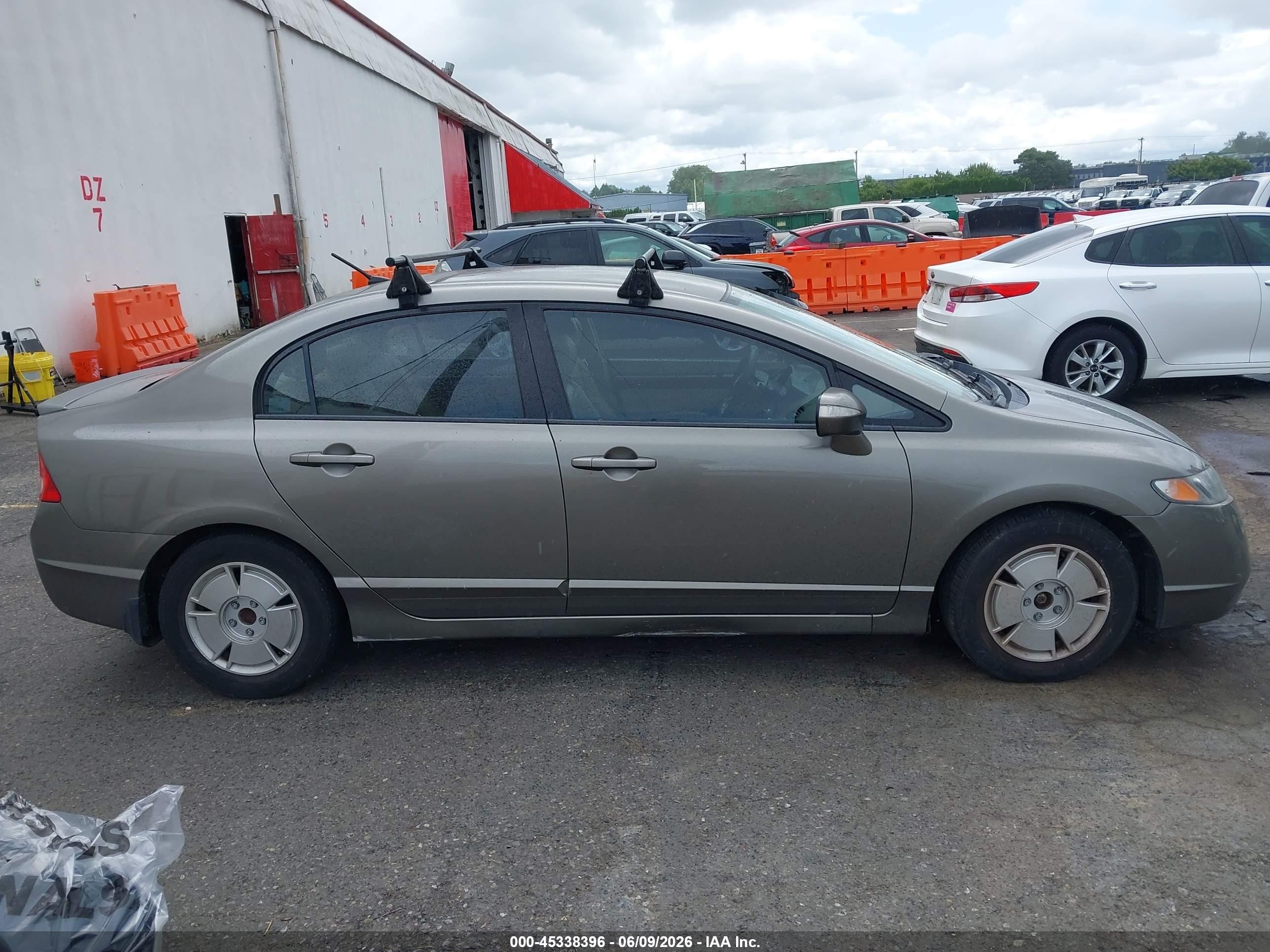 2008 Honda Civic Hybrid   Gray vin: JHMFA36258S003587