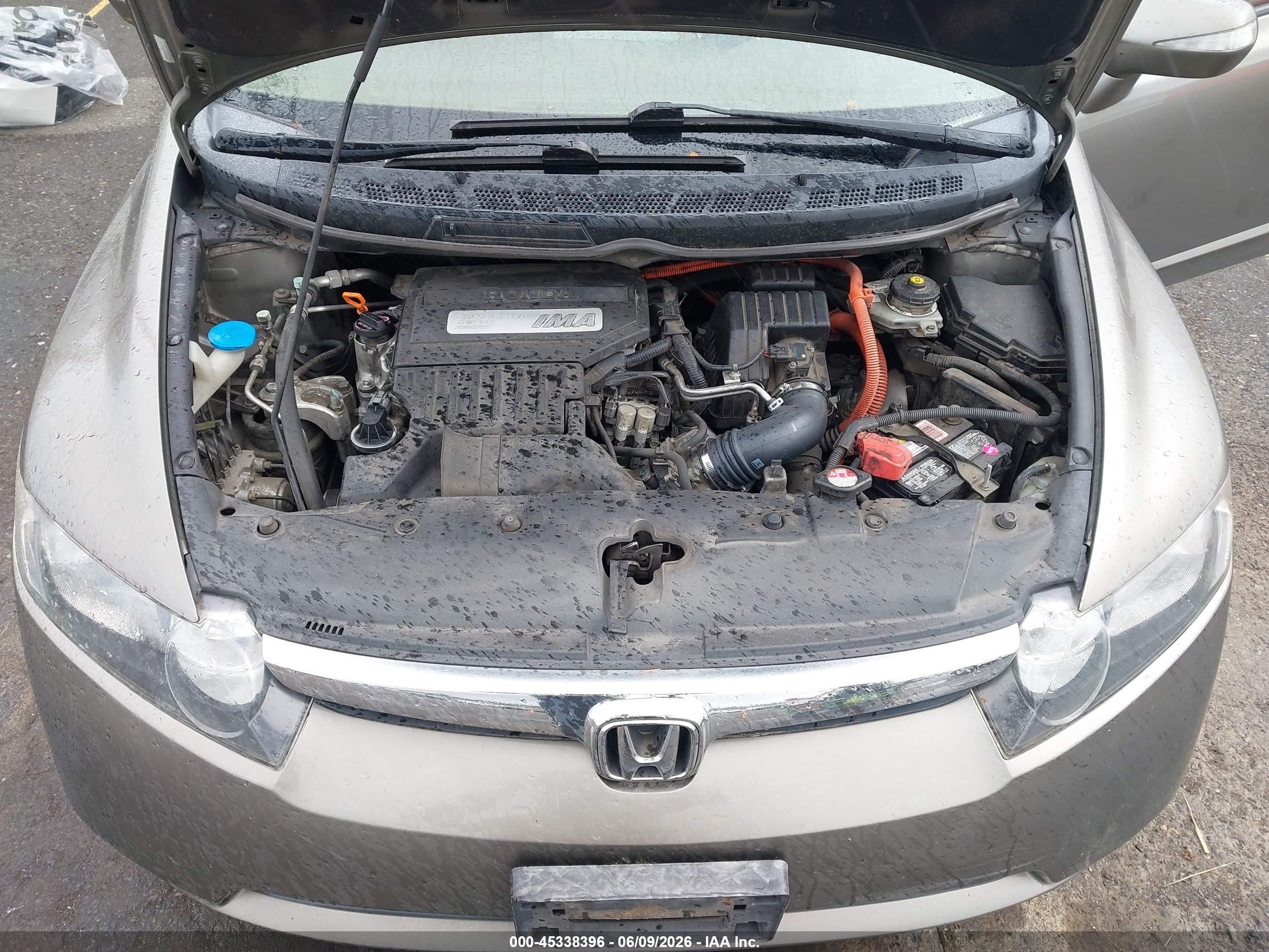 2008 Honda Civic Hybrid   Gray vin: JHMFA36258S003587
