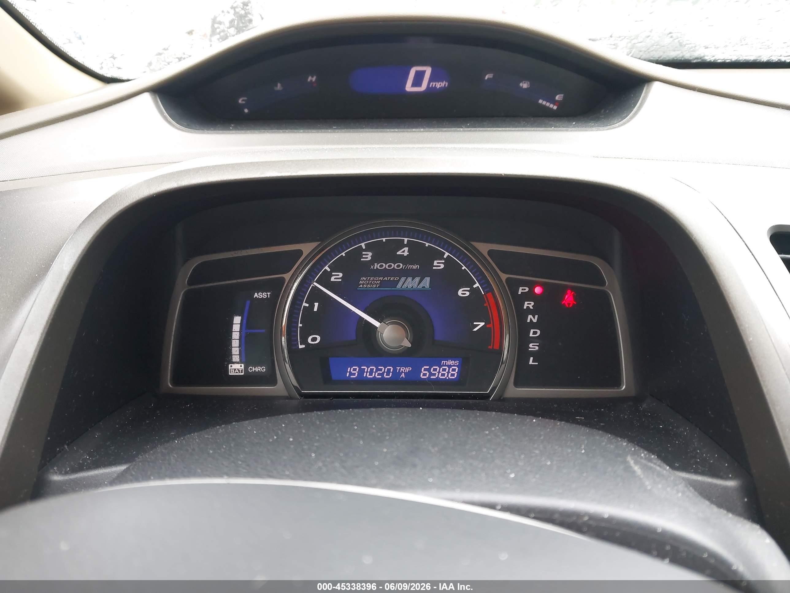 2008 Honda Civic Hybrid   Gray vin: JHMFA36258S003587