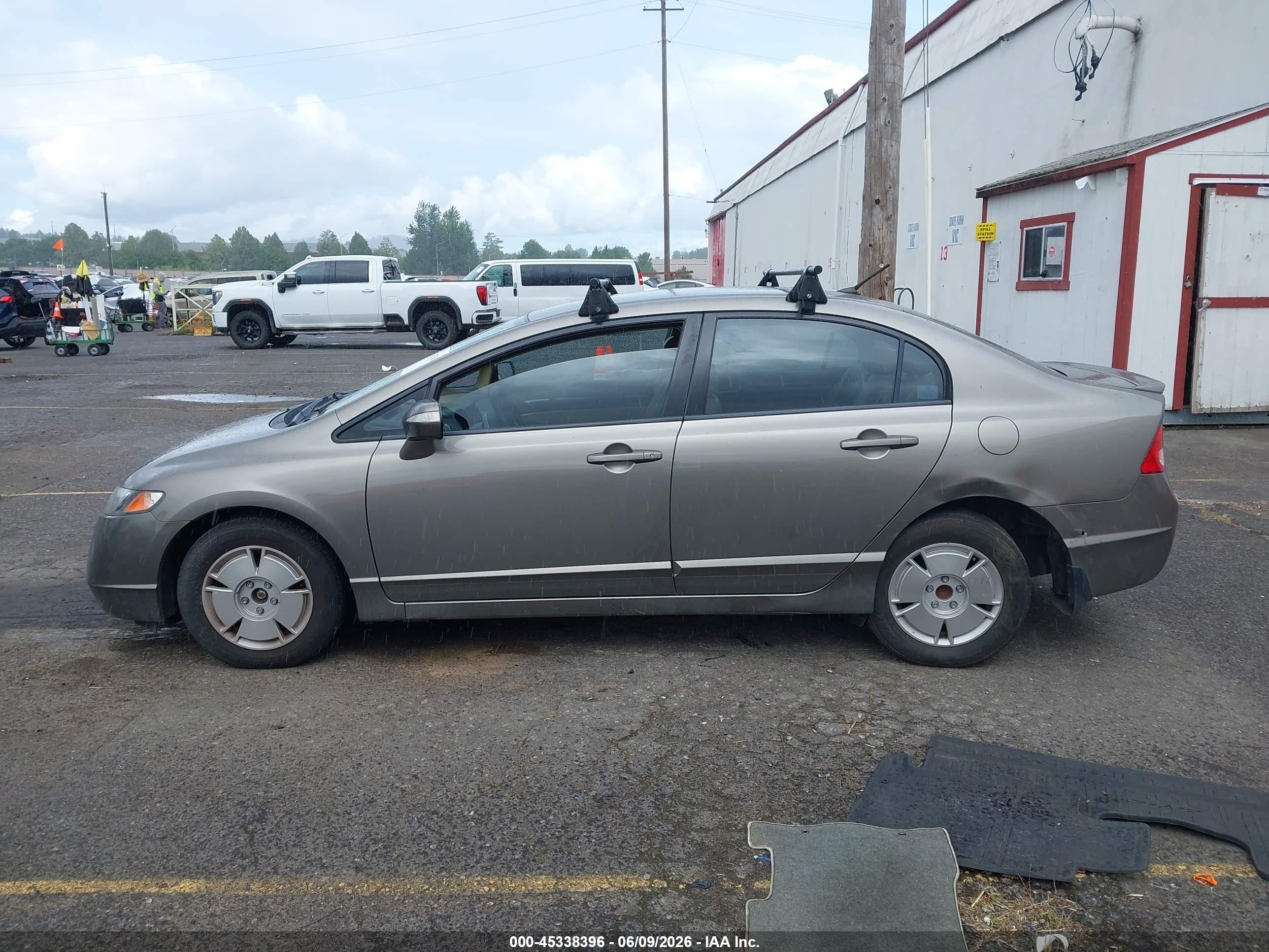 2008 Honda Civic Hybrid   Gray vin: JHMFA36258S003587