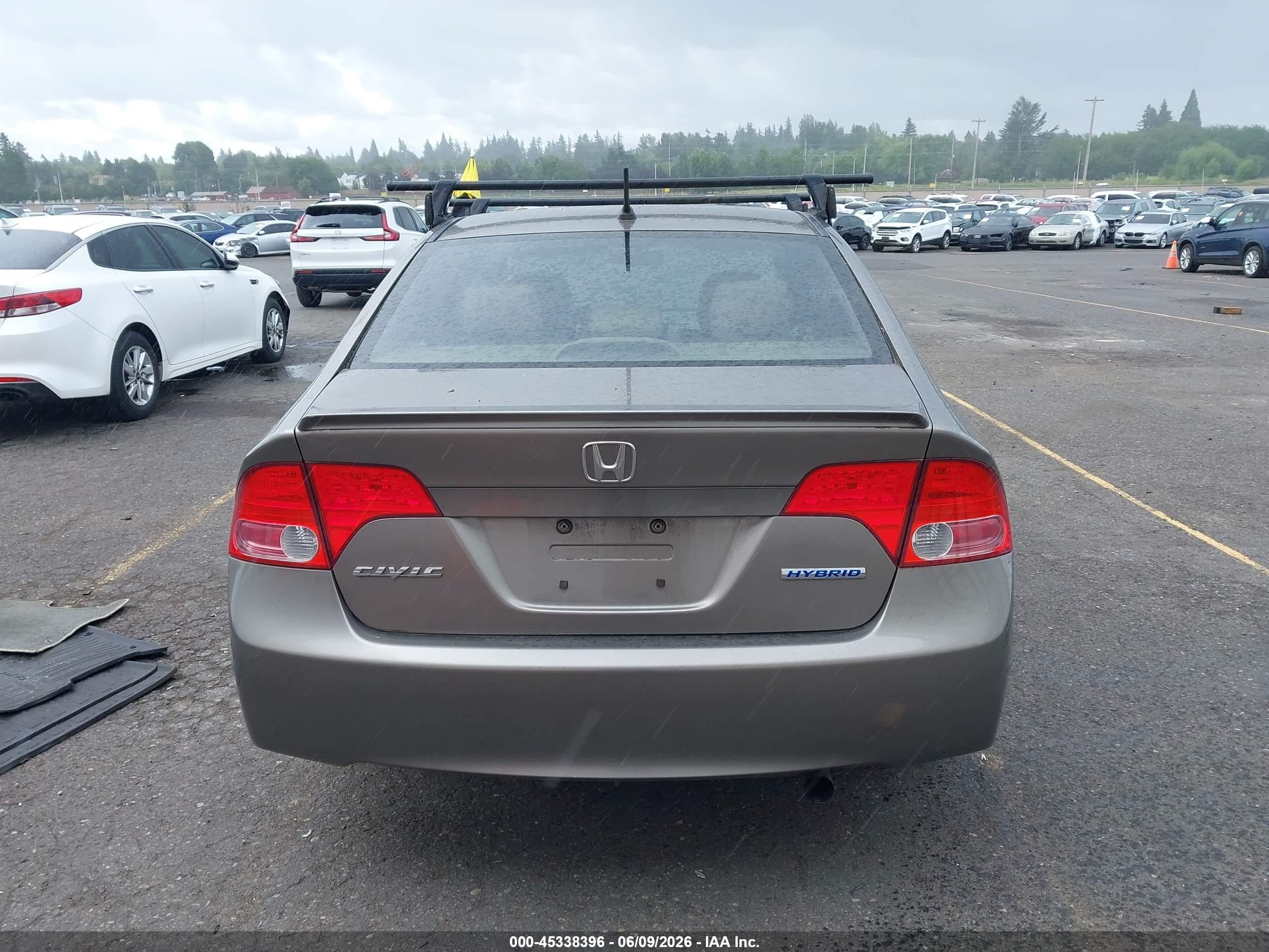 2008 Honda Civic Hybrid   Gray vin: JHMFA36258S003587