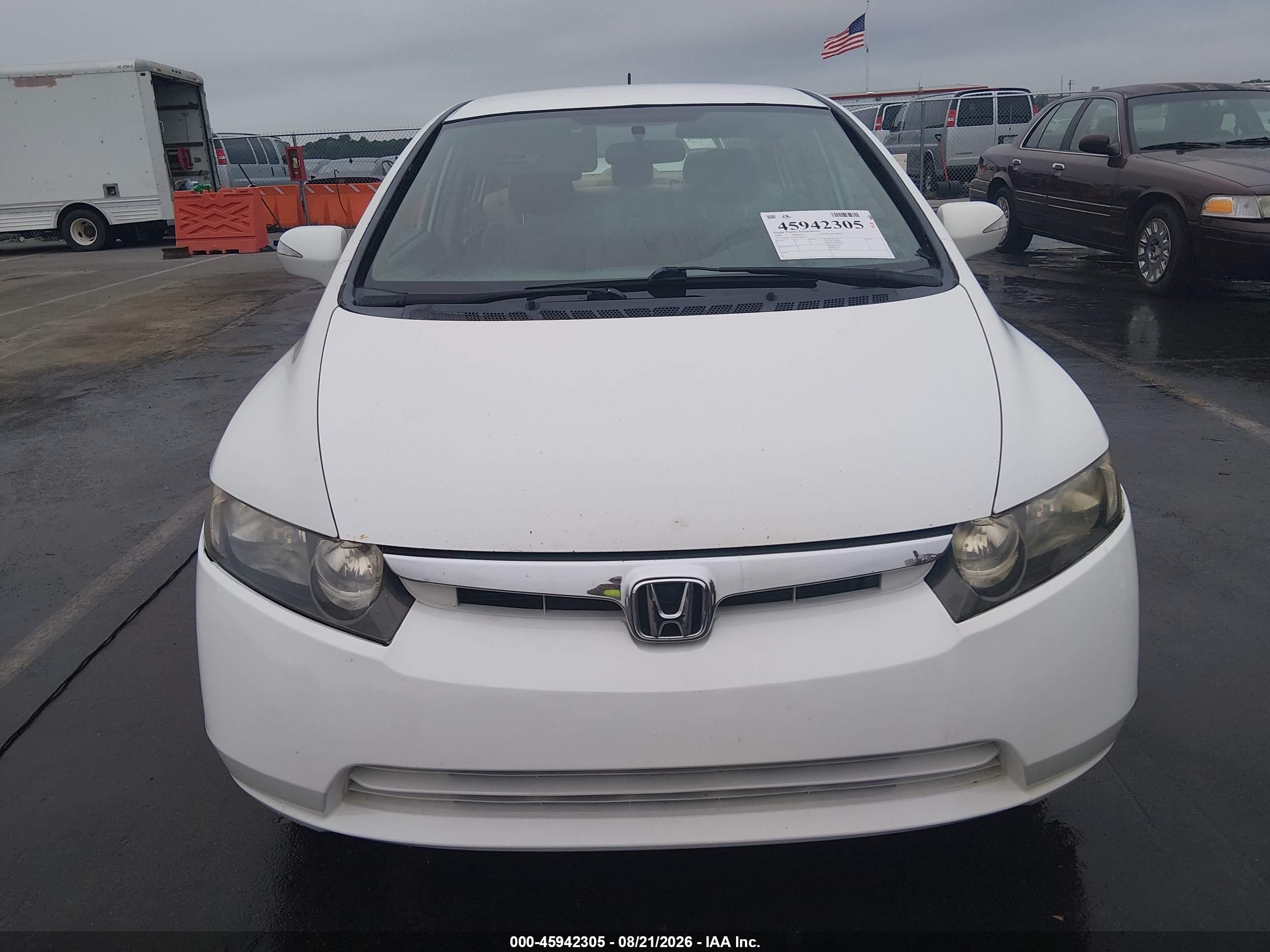 2008 Honda Civic Hybrid   Белый vin: JHMFA36258S008918