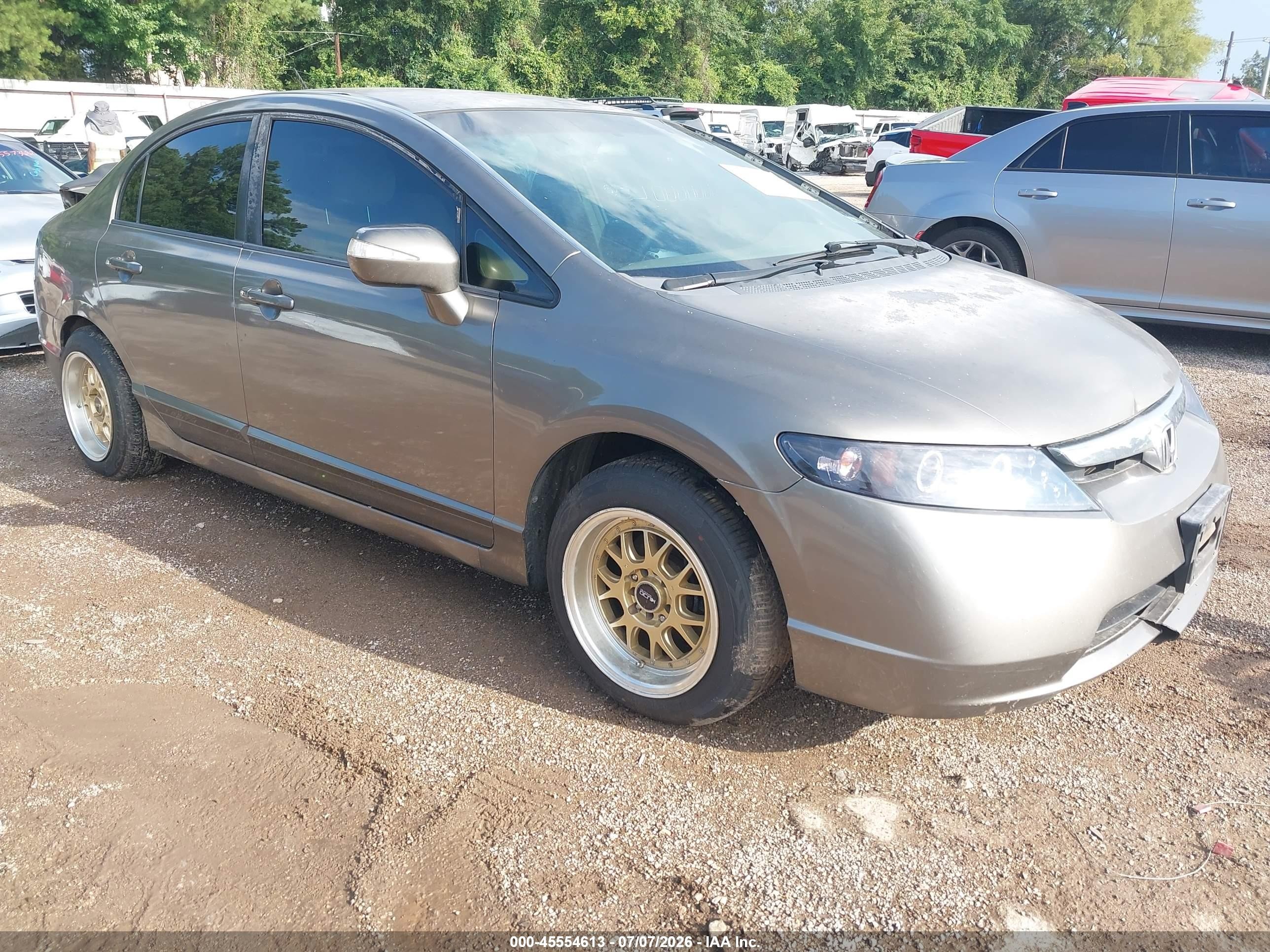 2008 Honda Civic Hybrid   Gray vin: JHMFA36258S012466