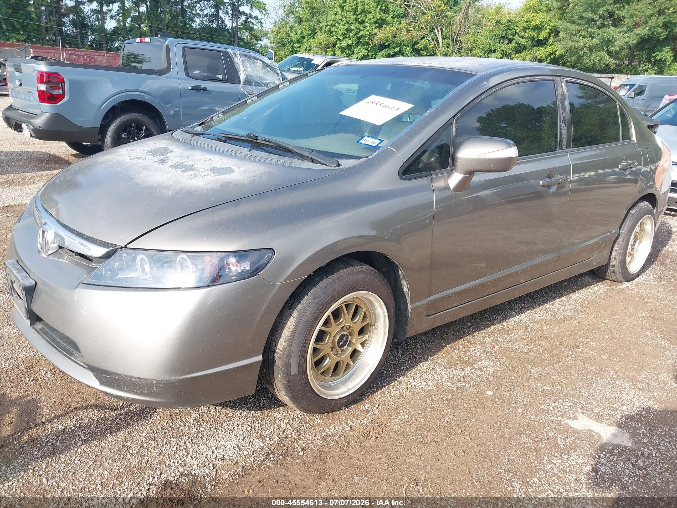 2008 Honda Civic Hybrid   Gray vin: JHMFA36258S012466