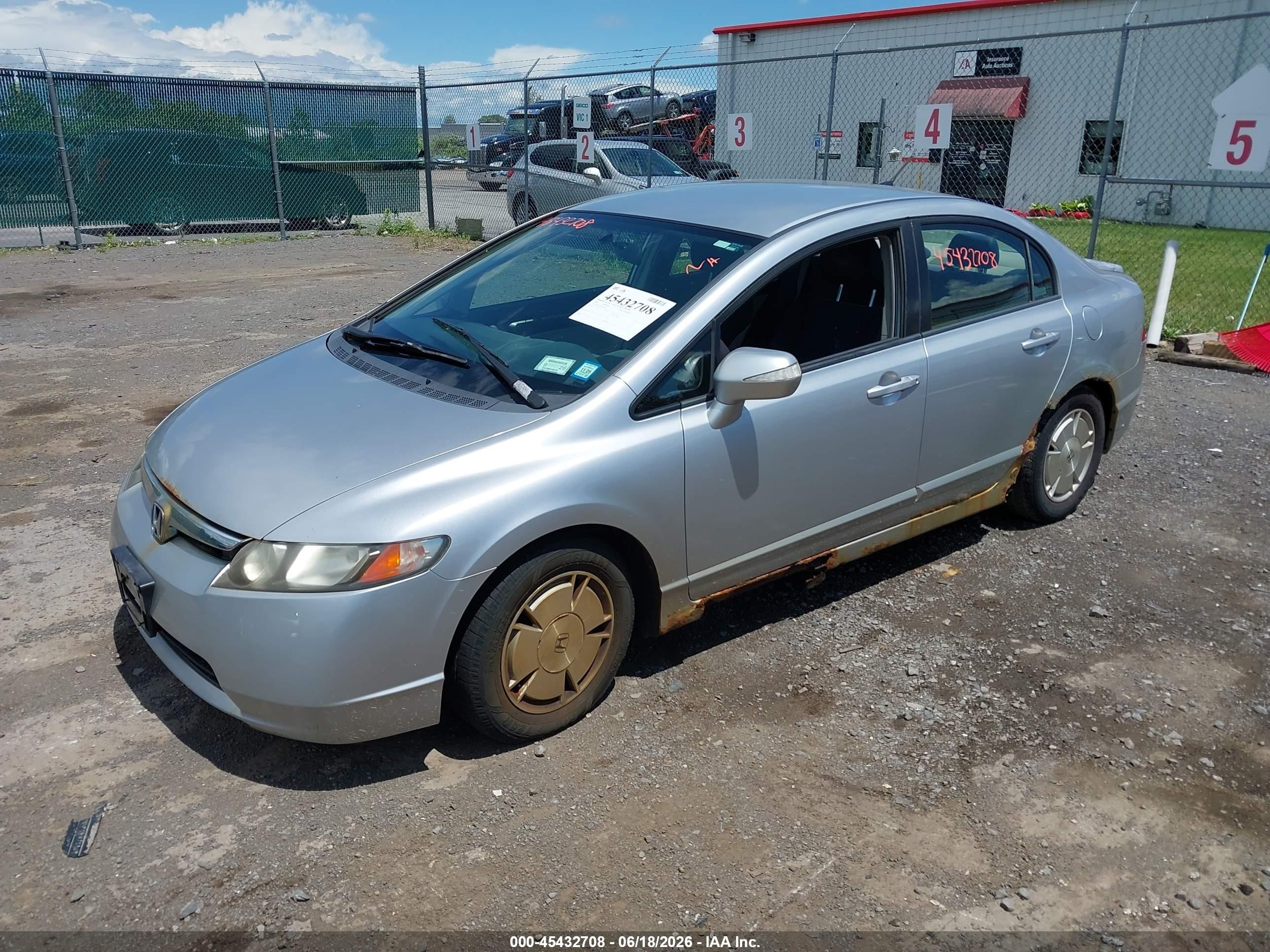2008 Honda Civic Hybrid   Silver vin: JHMFA36258S017781