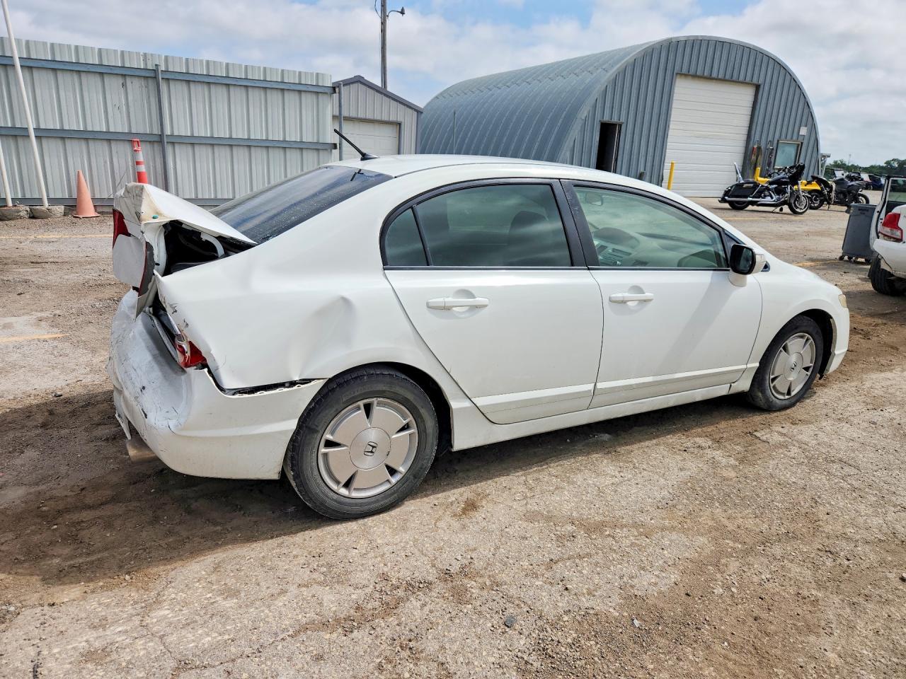 2008 Honda Civic Hybrid White vin: JHMFA36258S027131