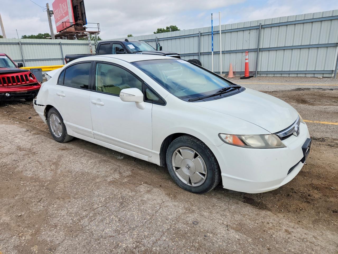 2008 Honda Civic Hybrid White vin: JHMFA36258S027131