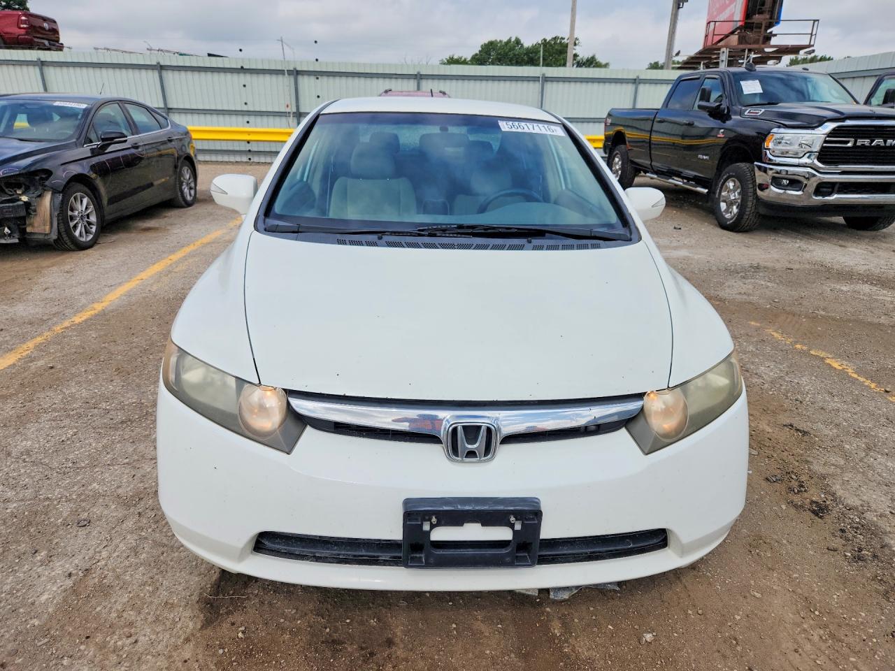 2008 Honda Civic Hybrid White vin: JHMFA36258S027131