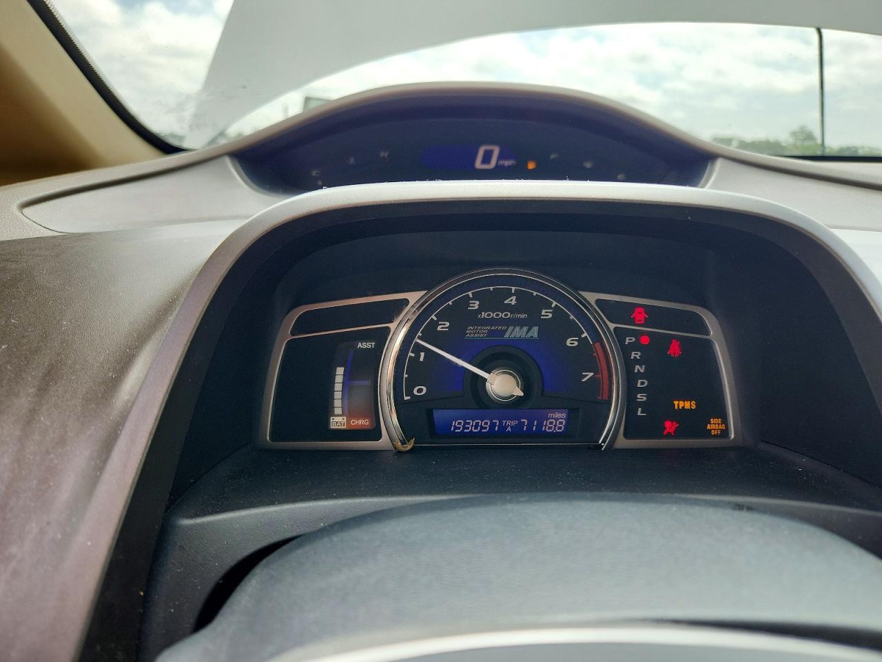 2008 Honda Civic Hybrid White vin: JHMFA36258S027131