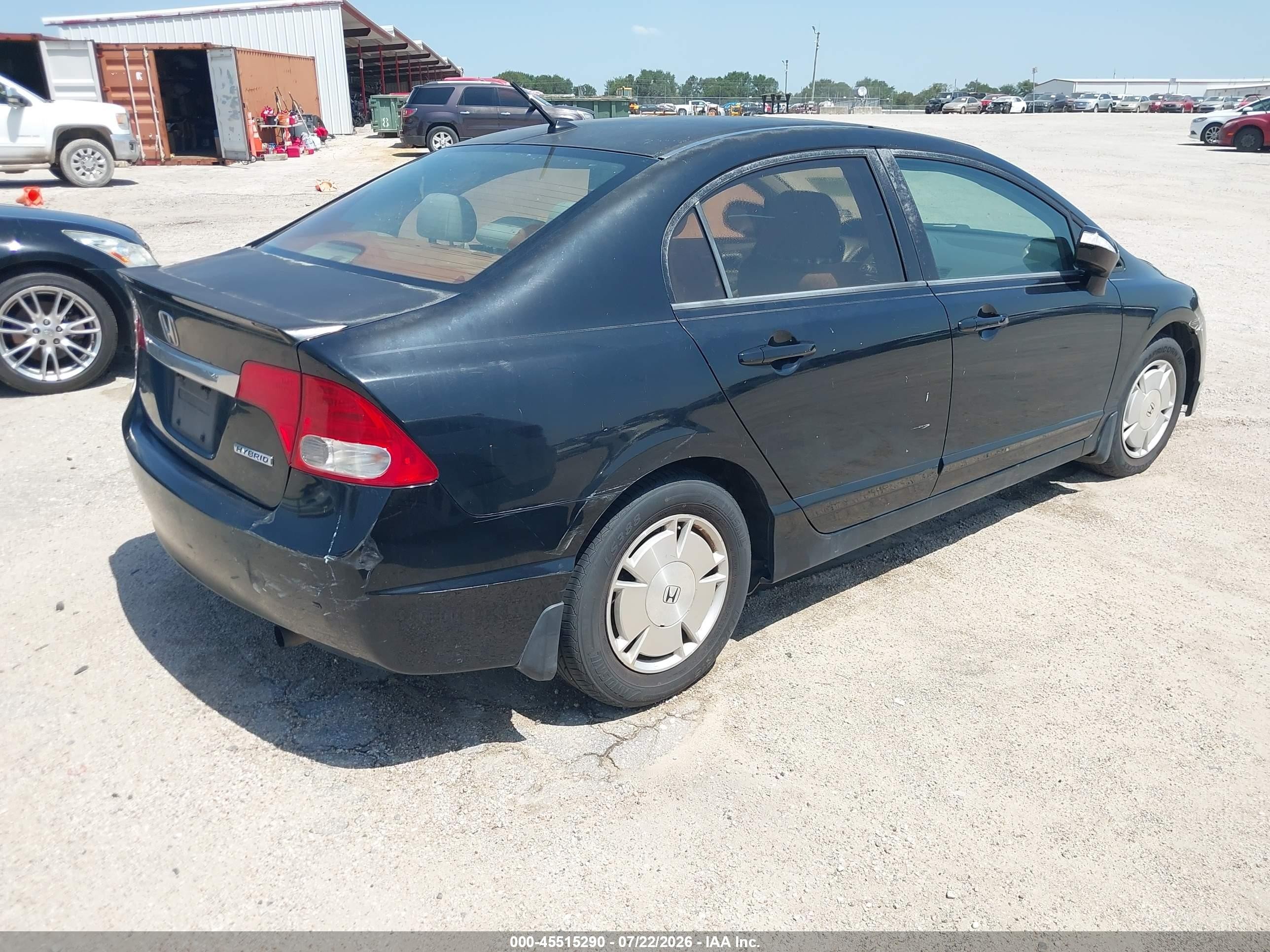 2009 Honda Civic Hybrid   Black vin: JHMFA36259S003459