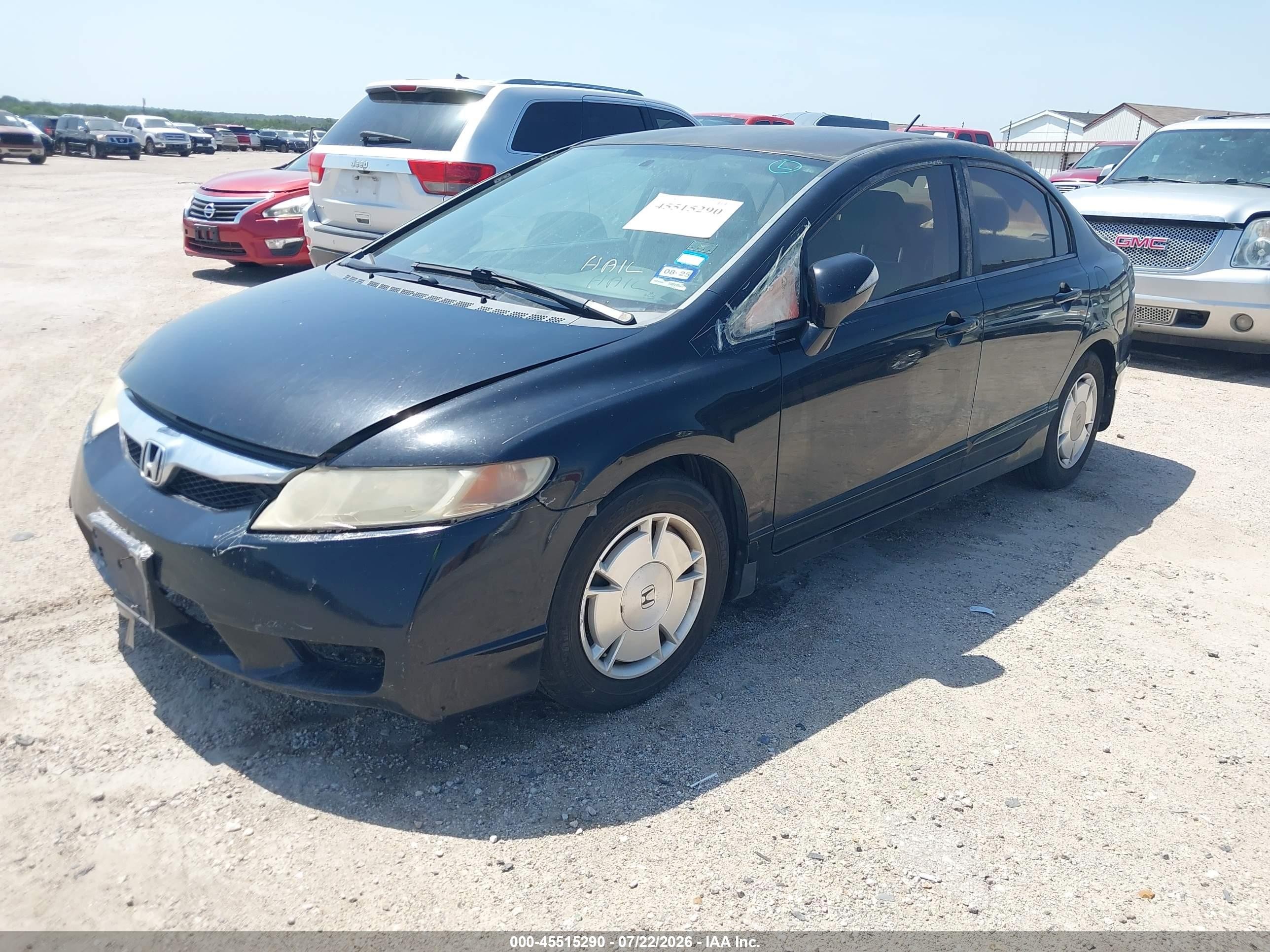 2009 Honda Civic Hybrid   Black vin: JHMFA36259S003459