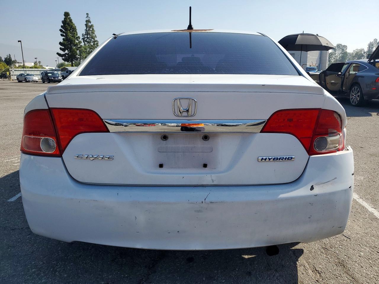 2009 Honda Civic Hybrid White vin: JHMFA36259S010119