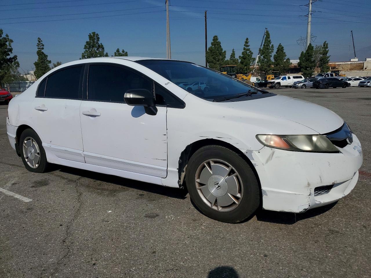 2009 Honda Civic Hybrid White vin: JHMFA36259S010119
