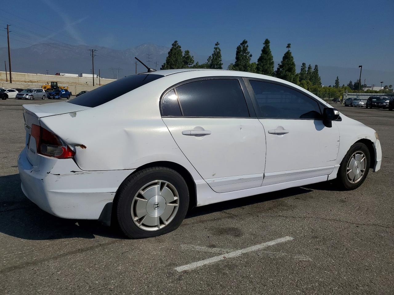 2009 Honda Civic Hybrid White vin: JHMFA36259S010119
