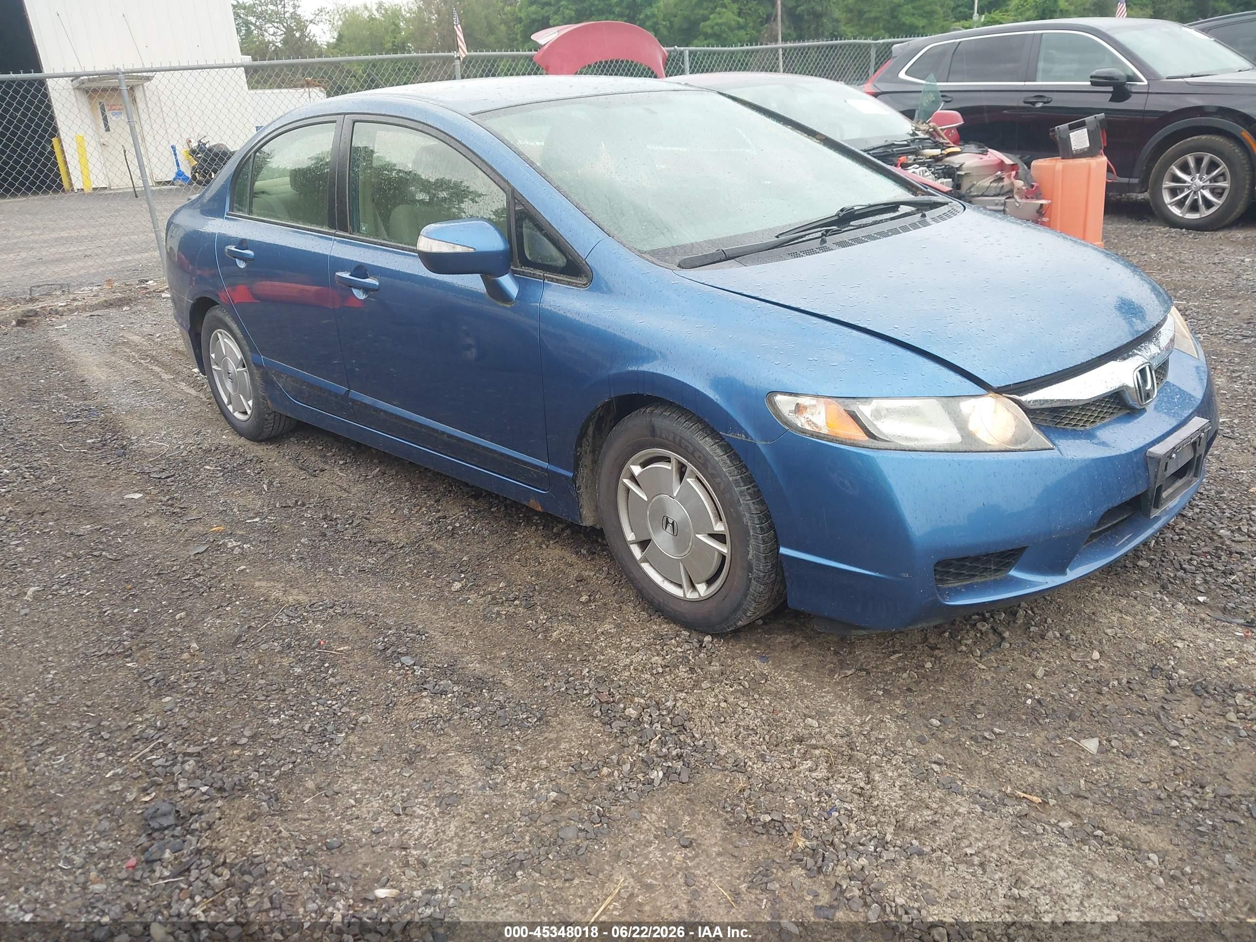 2009 Honda Civic Hybrid   Blue vin: JHMFA36259S011884