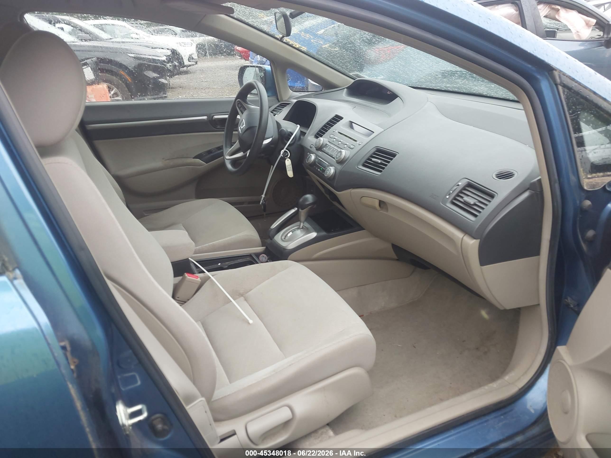 2009 Honda Civic Hybrid   Blue vin: JHMFA36259S011884