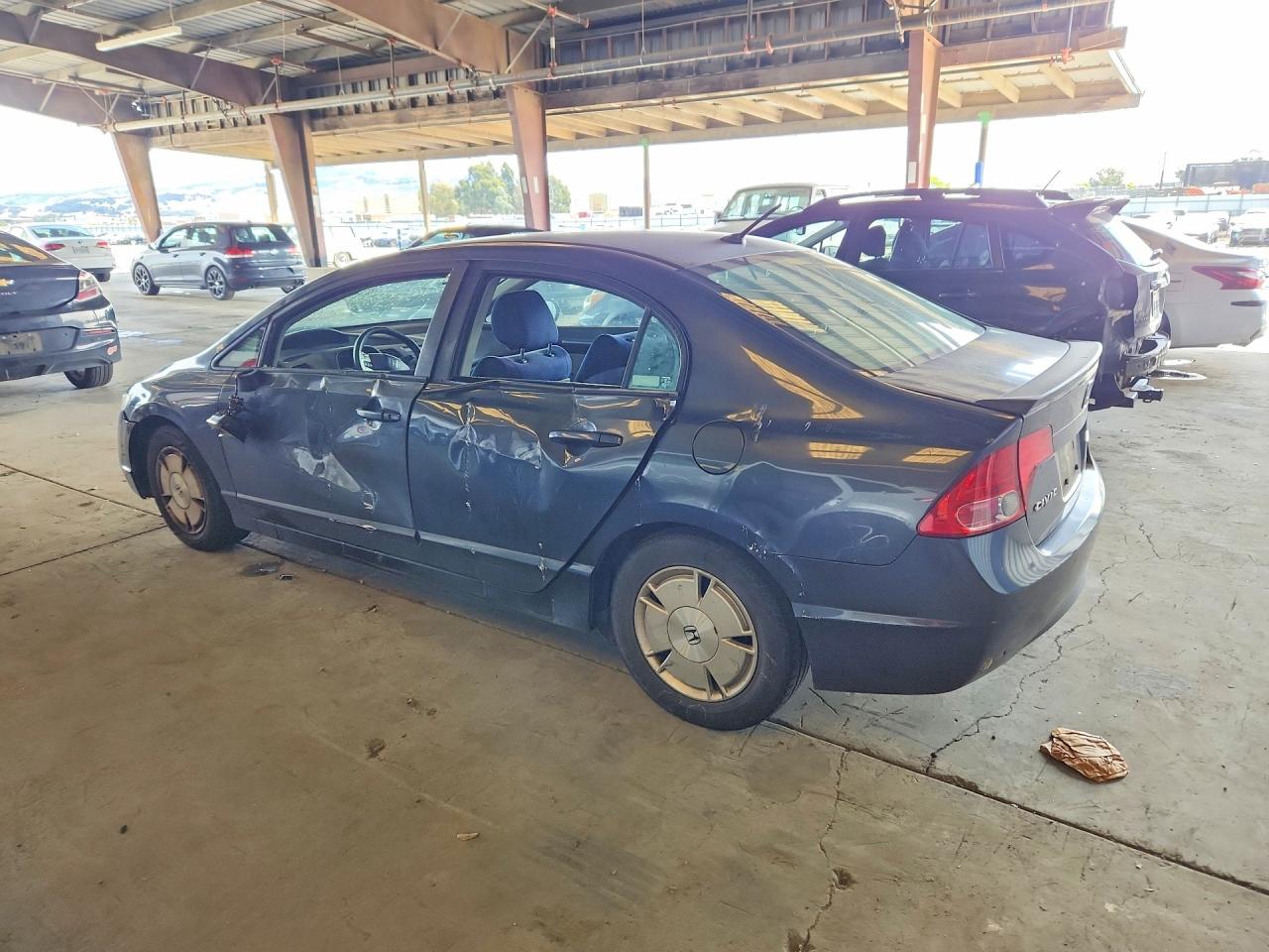 2006 Honda Civic Hybrid Gray vin: JHMFA36266S005040