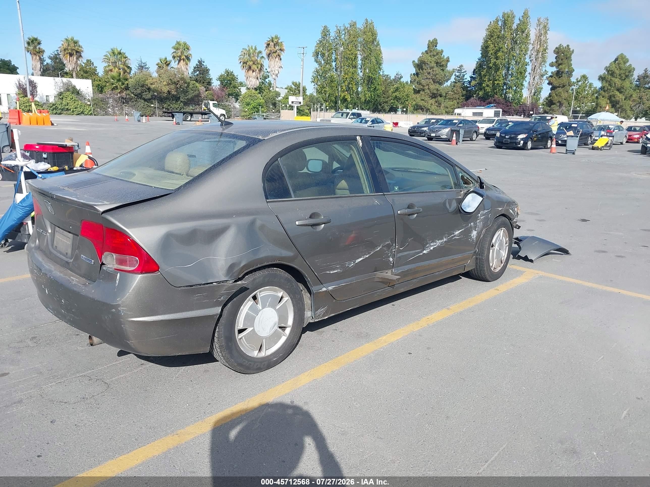 2006 Honda Civic Hybrid   Dark Brown vin: JHMFA36266S008441