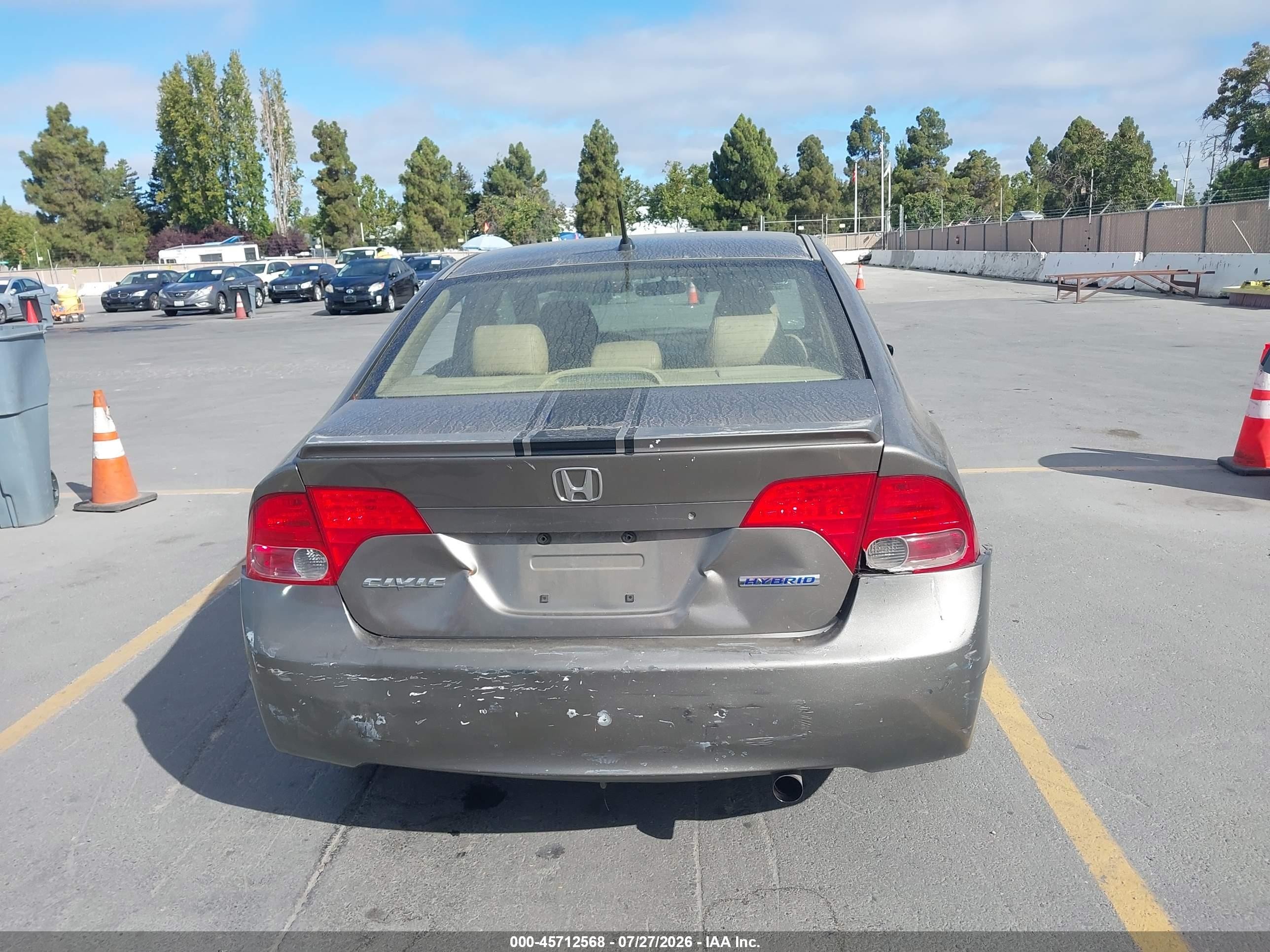 2006 Honda Civic Hybrid   Dark Brown vin: JHMFA36266S008441