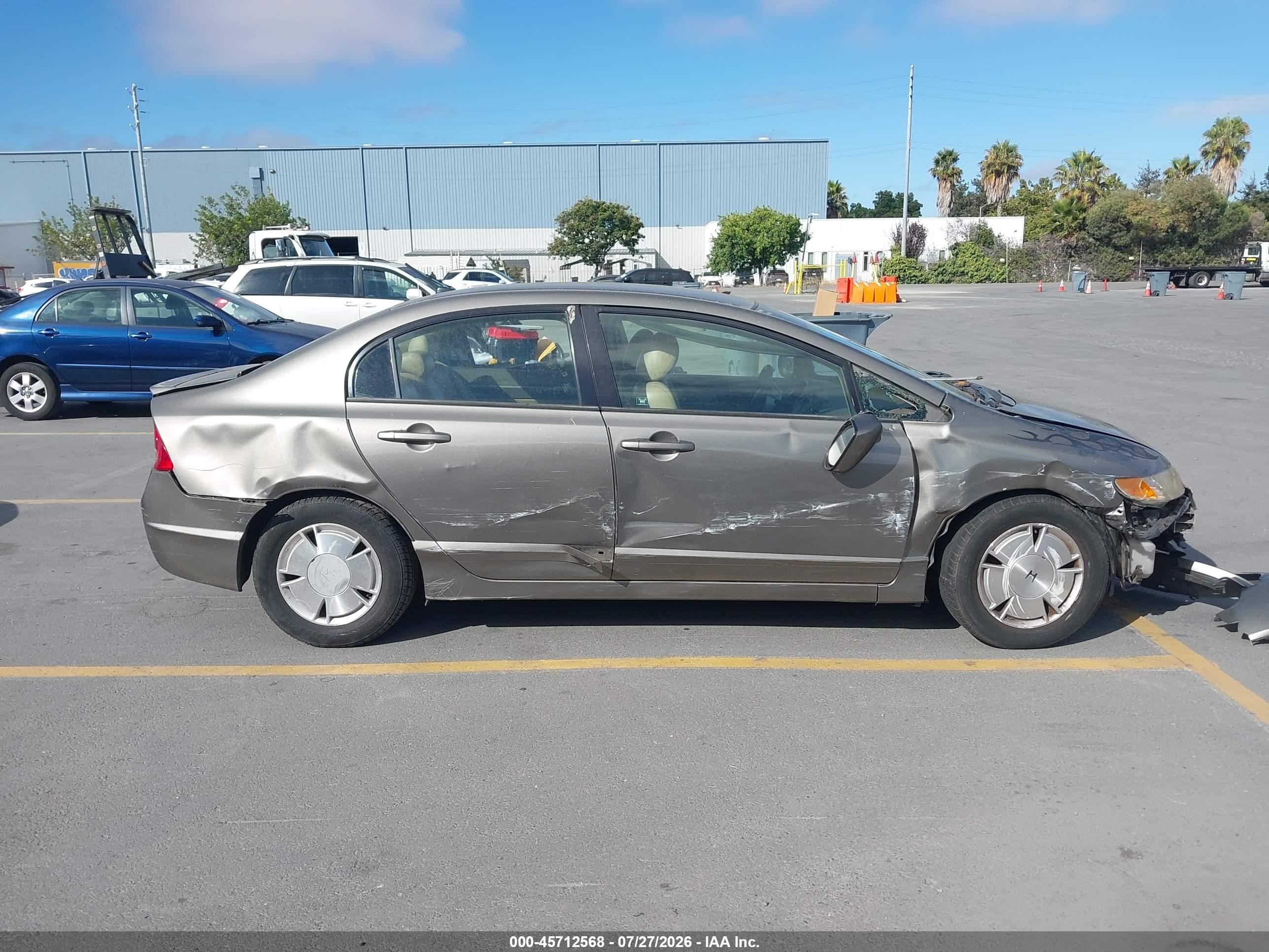 2006 Honda Civic Hybrid   Dark Brown vin: JHMFA36266S008441