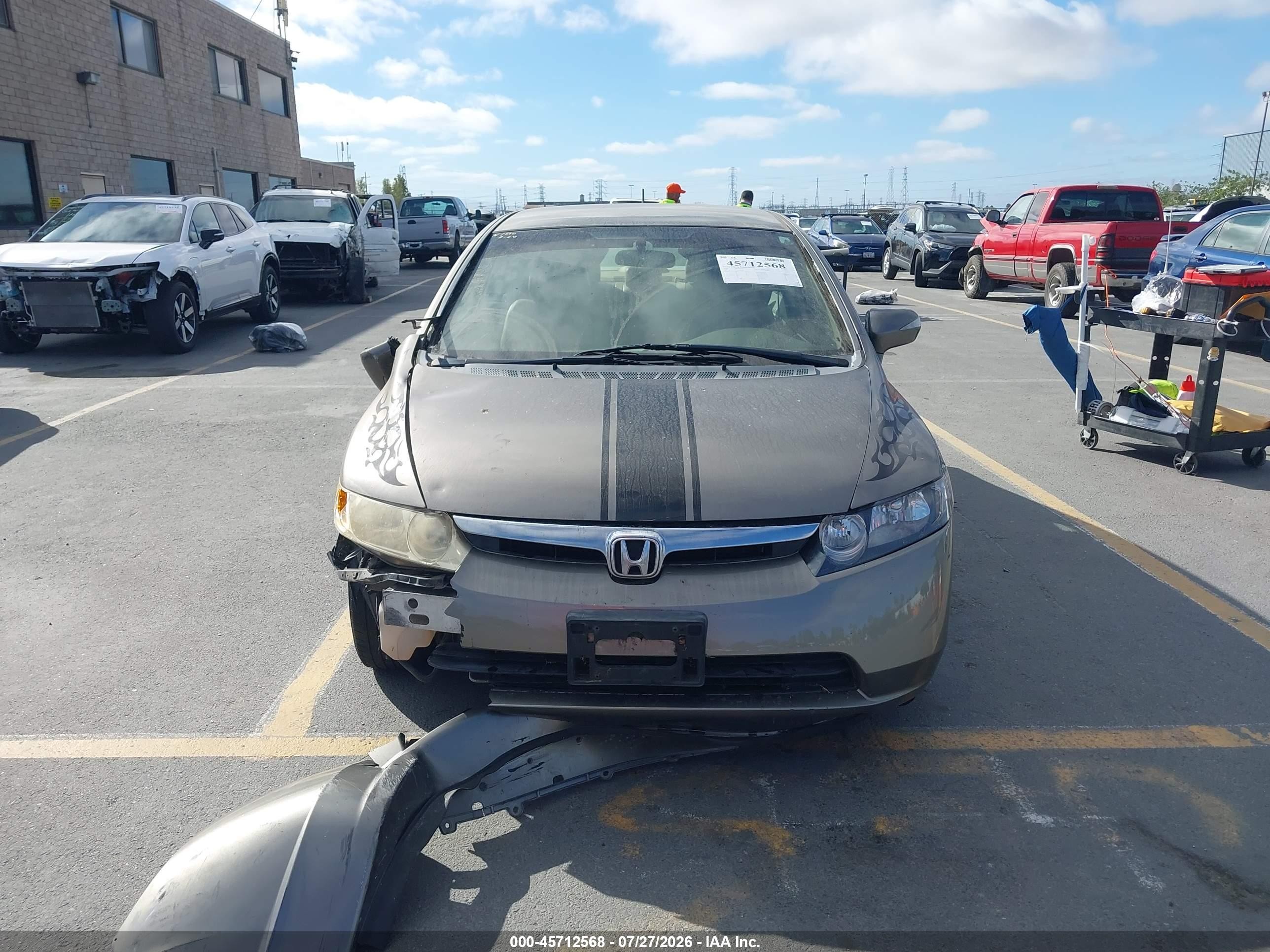 2006 Honda Civic Hybrid   Dark Brown vin: JHMFA36266S008441