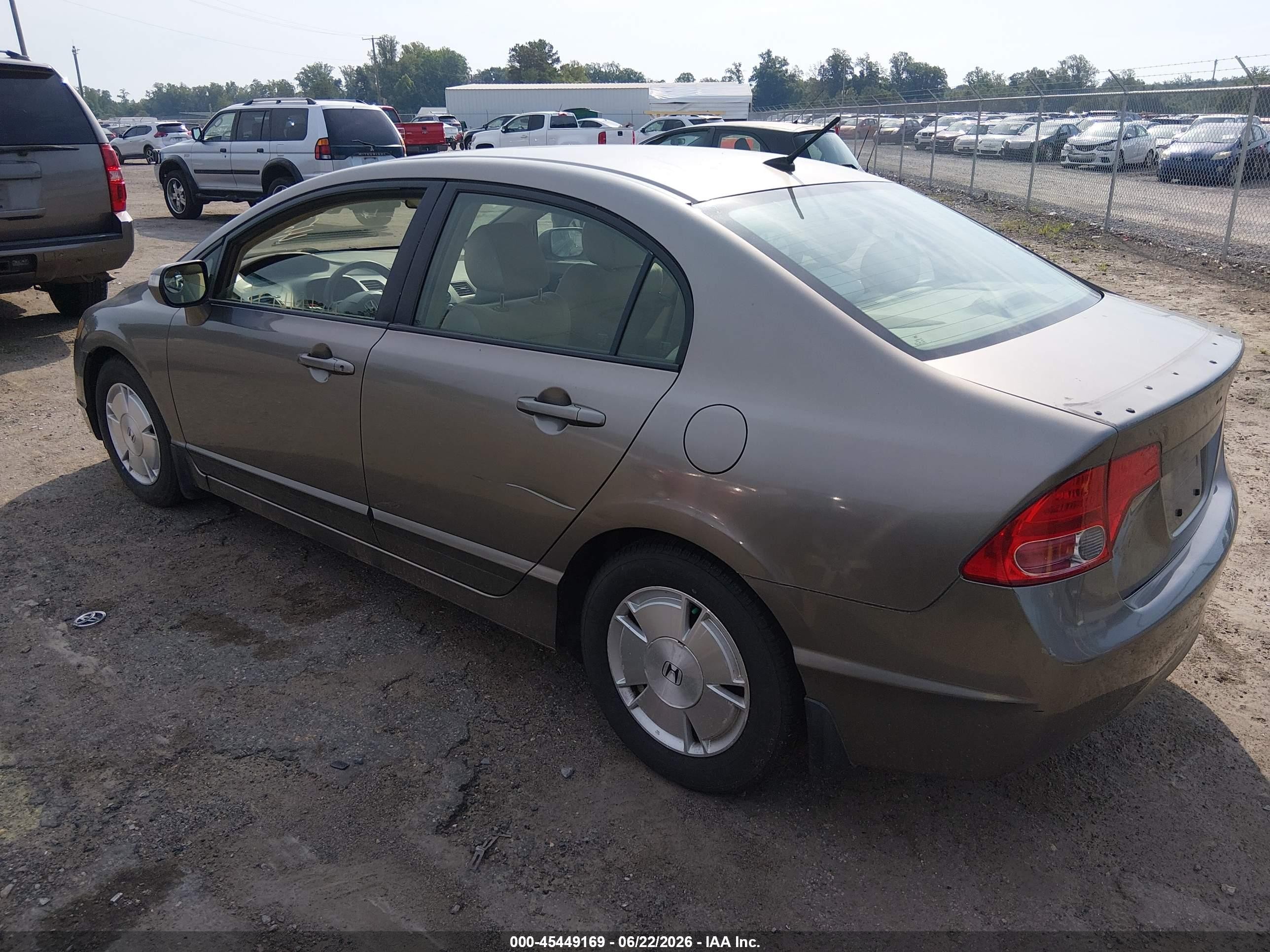 2006 Honda Civic Hybrid   Gray vin: JHMFA36266S011713