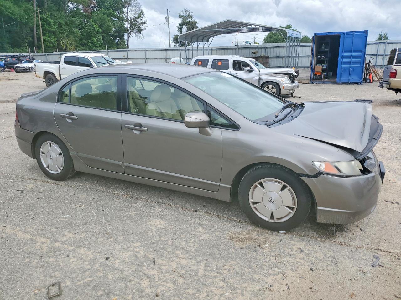 2006 Honda Civic Hybrid Brown vin: JHMFA36266S017298