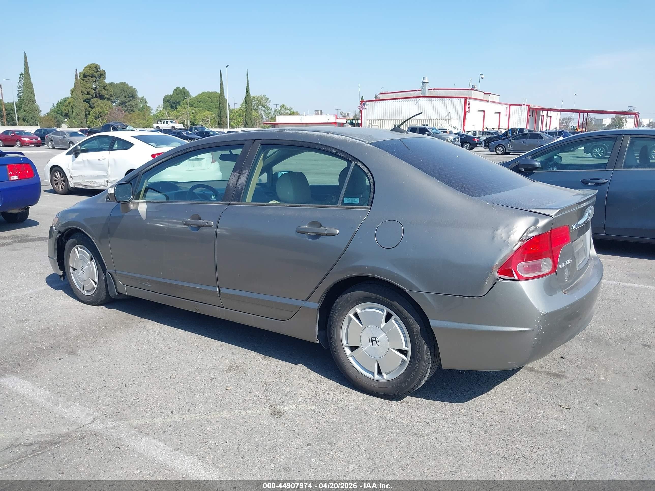 2007 Honda Civic Hybrid   Gray vin: JHMFA36267S005976