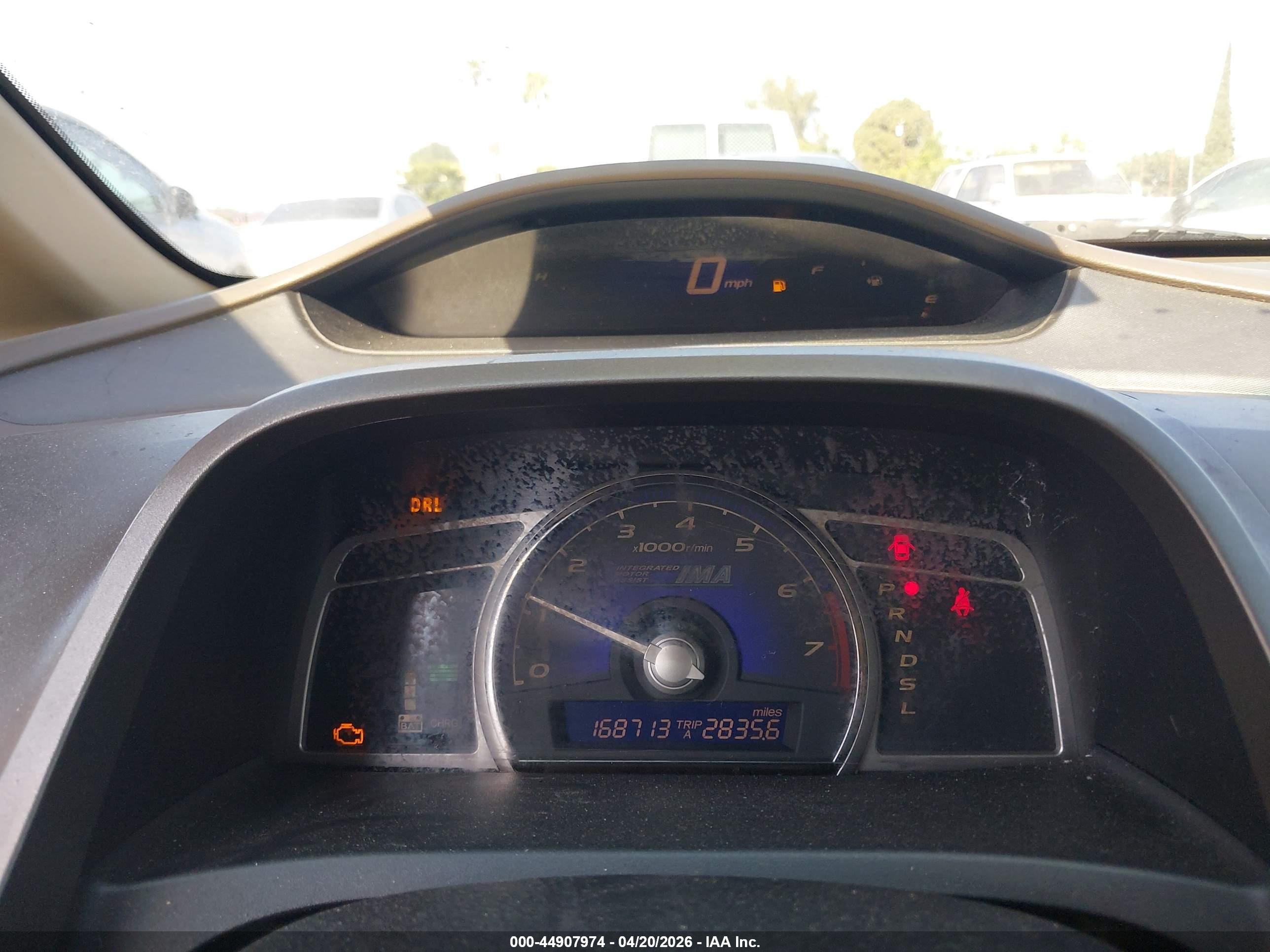 2007 Honda Civic Hybrid   Gray vin: JHMFA36267S005976